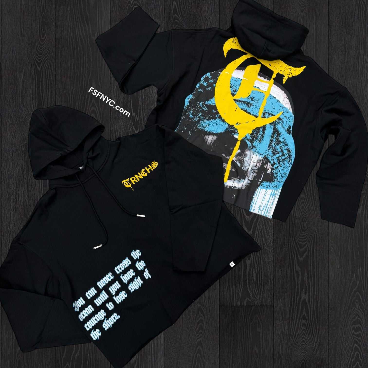 Trnchs - SIGHT OF SHORE Hoodie - BLK - 07