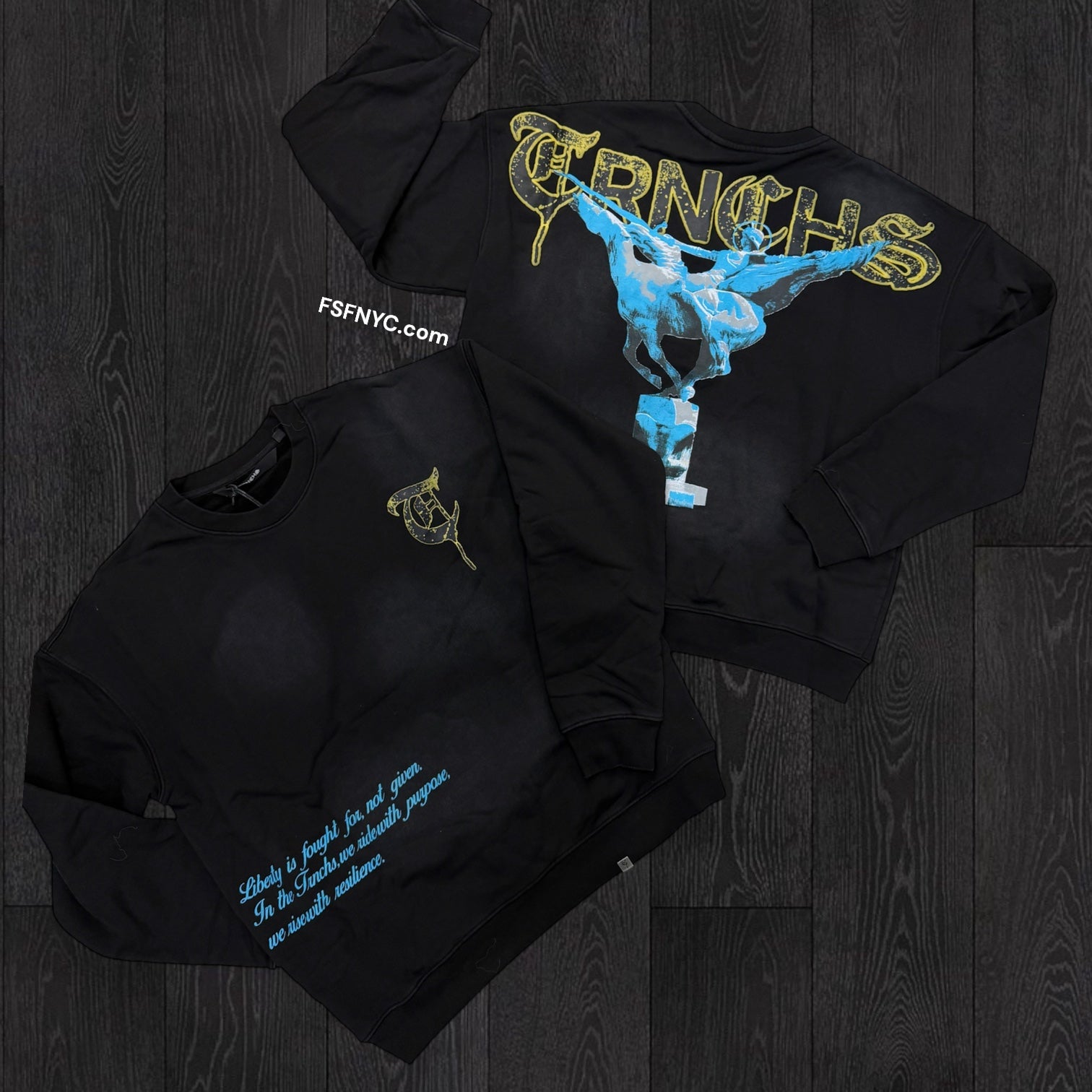 TRNCHS - AMOUNG Crew Sweatshirt- black - 2514