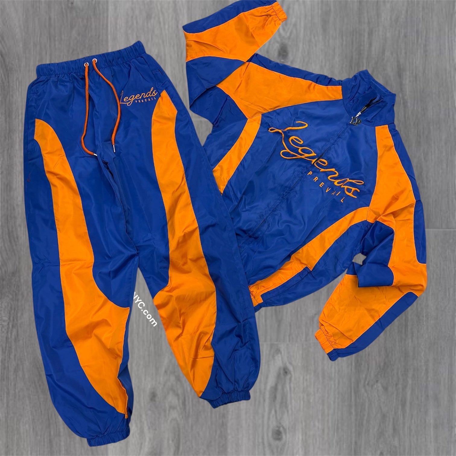 Prevail - Windbreaker set - Royal/Orange - 1993