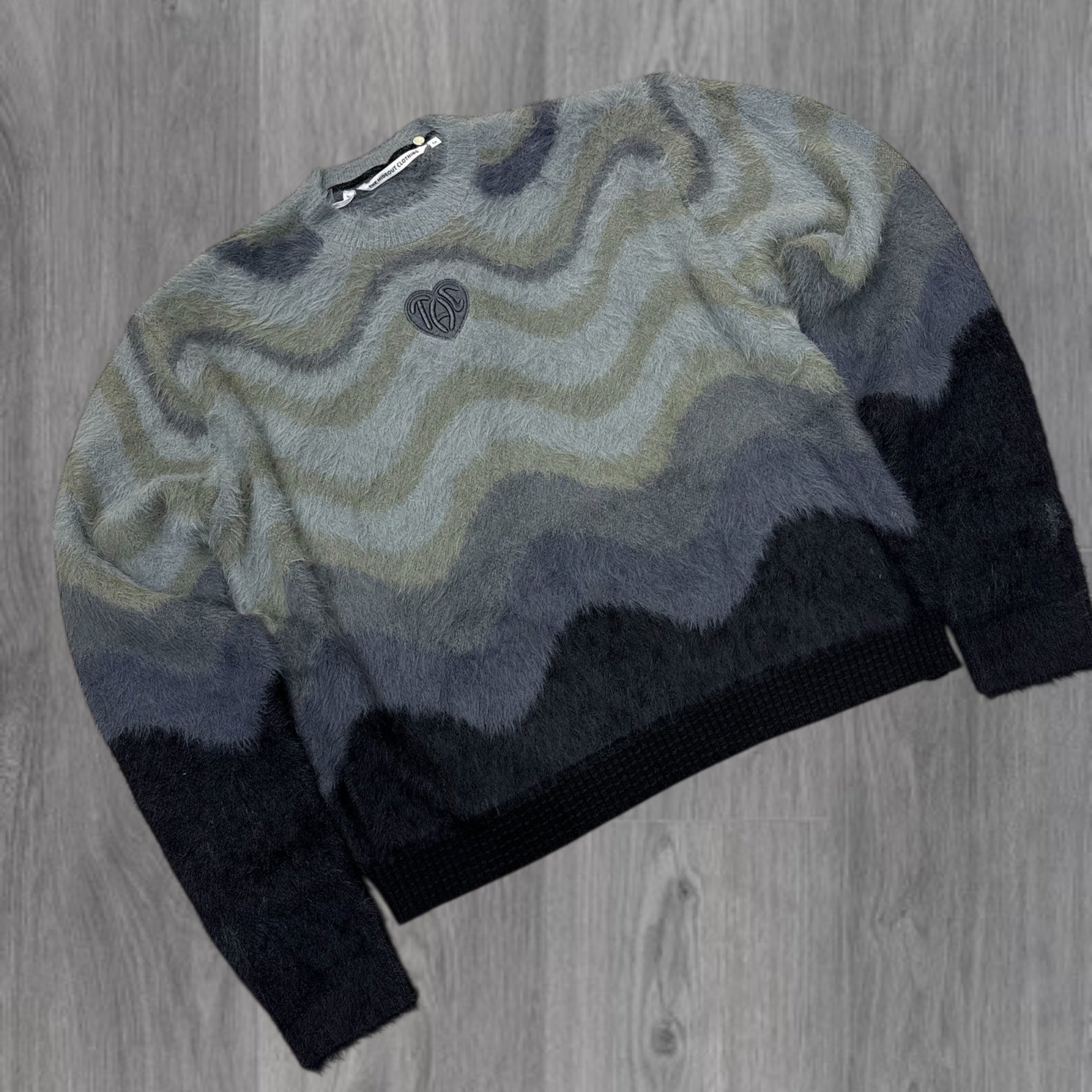 THC -mohair crewneck sweater - Brown