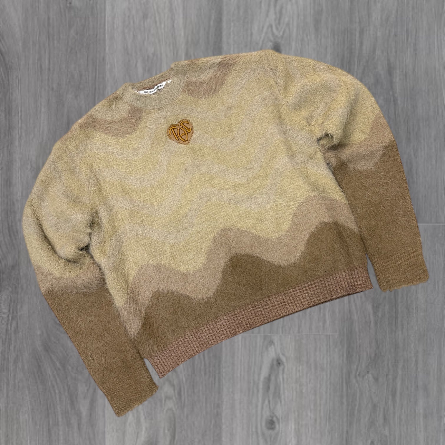 THC -mohair crewneck sweater - black