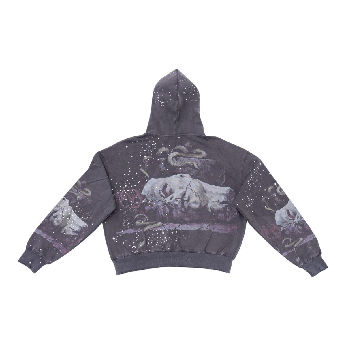 SYN - Statue Zip up Hoodie - Charcoal Grey - SYNH32