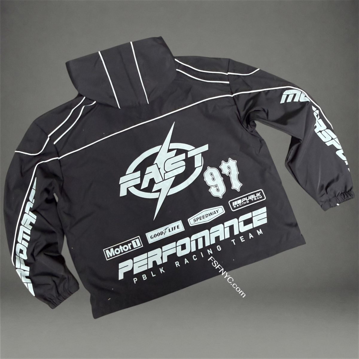 PBLK - Race Windbreaker set - Black 2692