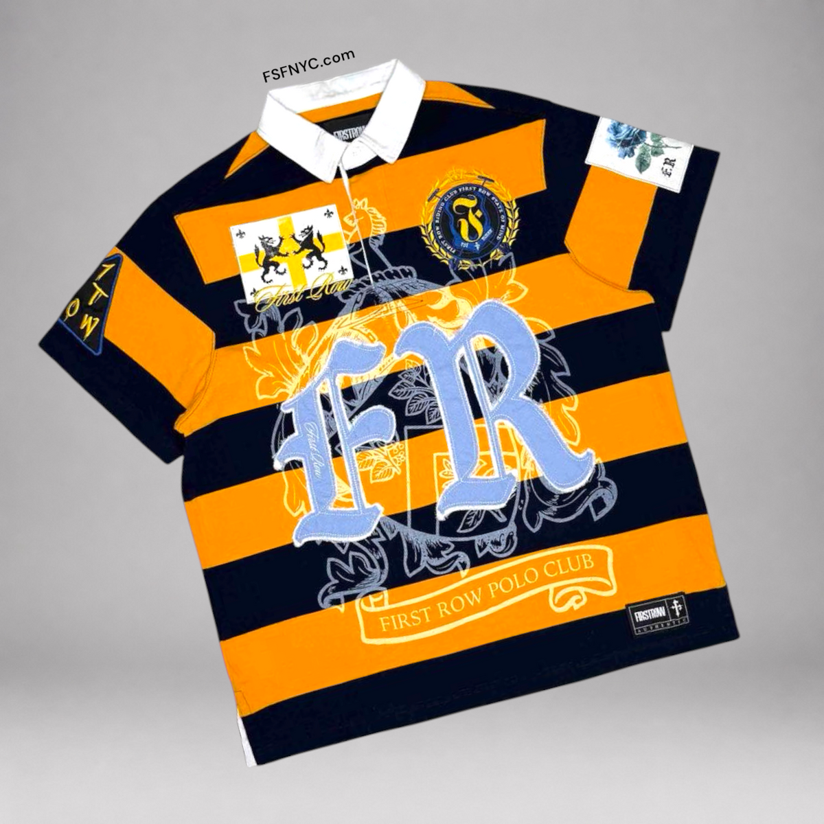 FR - Rugby s/s Polo shirt - Gold -1013