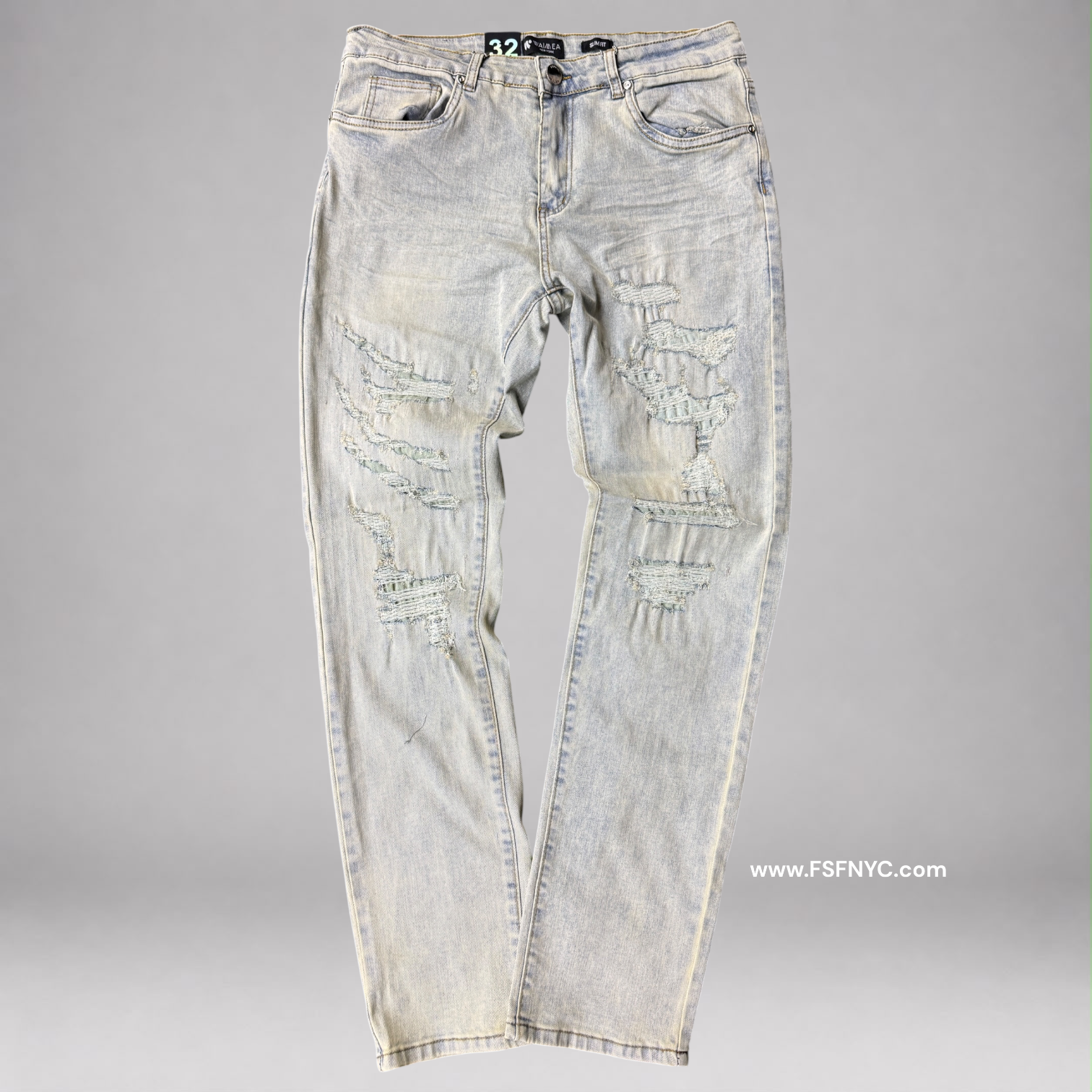 W - Mens Slim Jeans - Vintage Wash - M8855