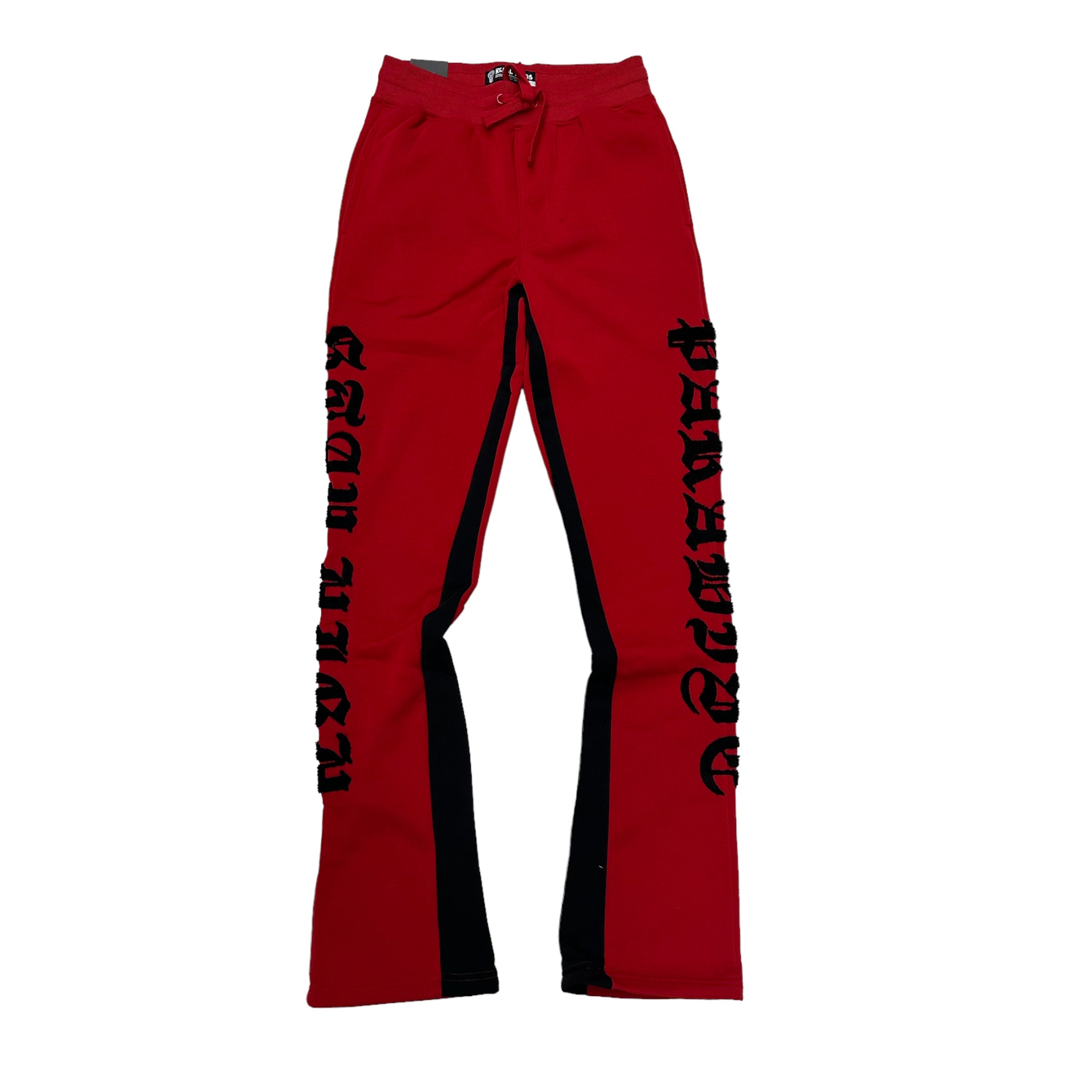 Rebel stay high Stacked Sweat Pants Red 498
