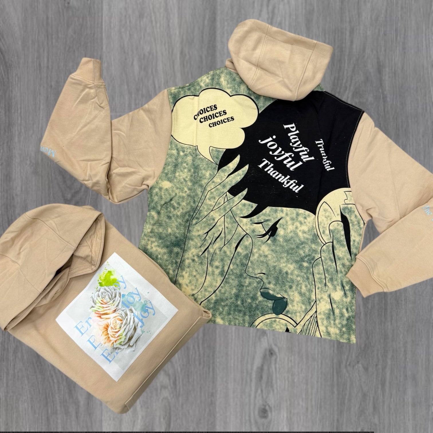 Apprv- pull over hoodie - Khaki - Ap54h