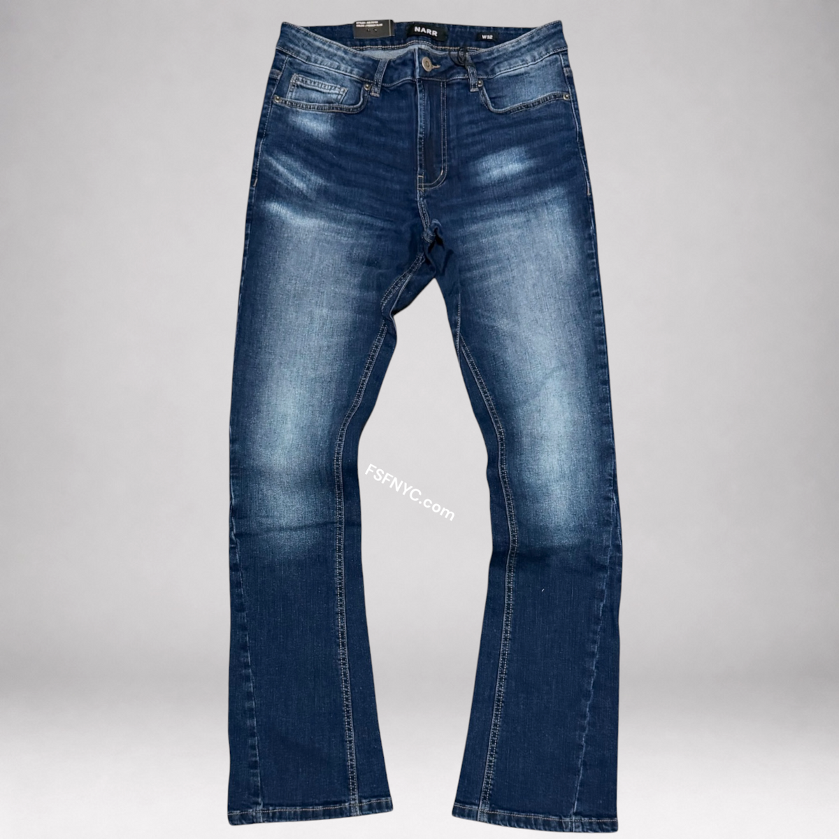 Narr - Flare Clean Denim - Fren Blue - 70152