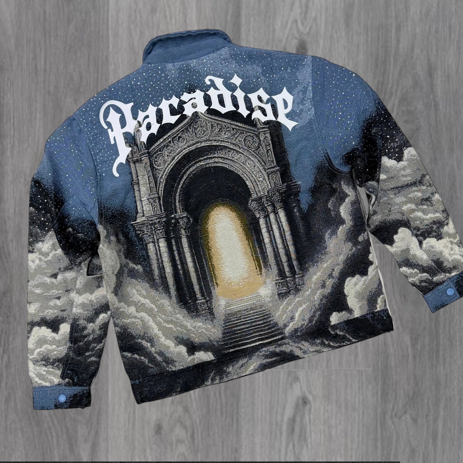 Rebel - PARADISE GARE Tapestry Lt.Jacket- LtBlue - 556