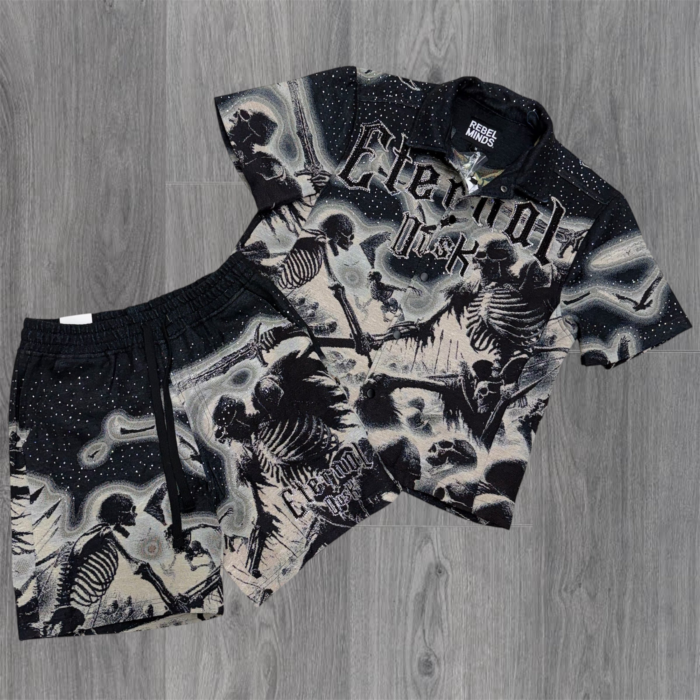 Rebel - Eternal Tapstry Short set - Black -704 904