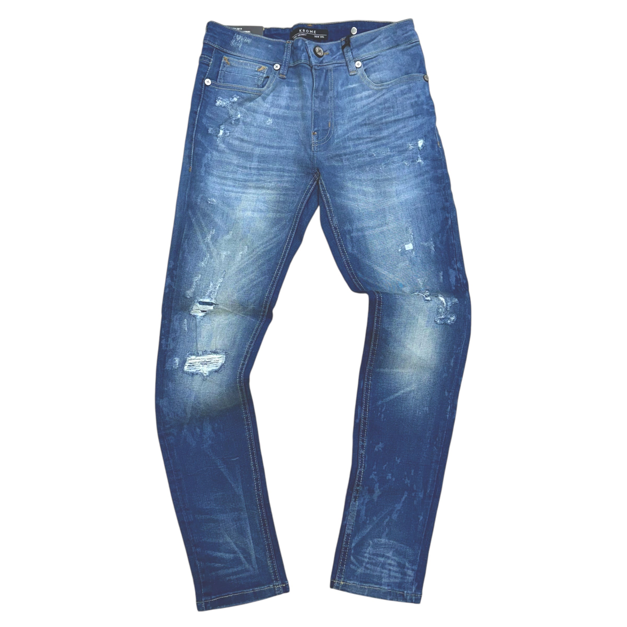 Mischief distress Skinny Blue Coral denim 3014 j