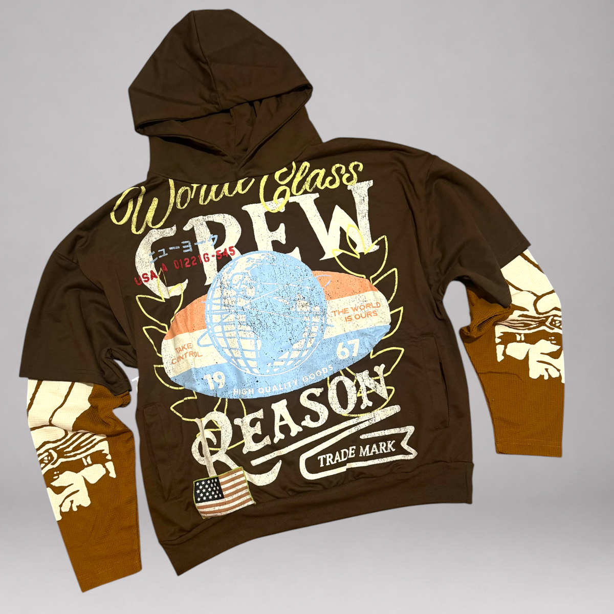 Master 2Fer Hoodie - Brown 501