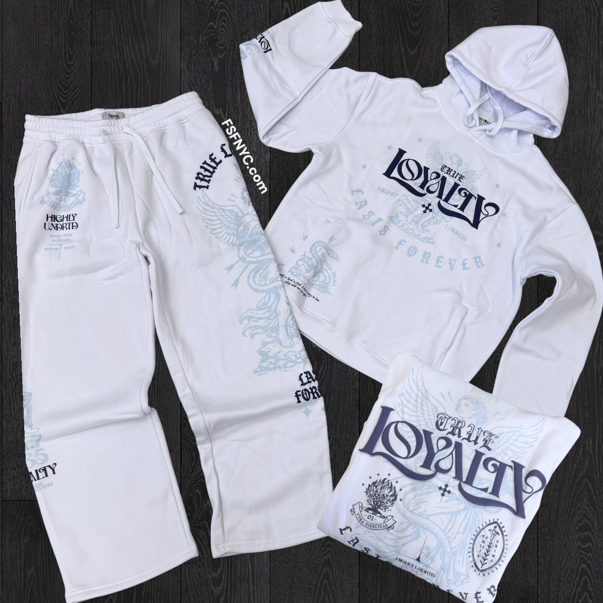 UNDRTD - Loyalty Sweatsuit - White 6601 6201