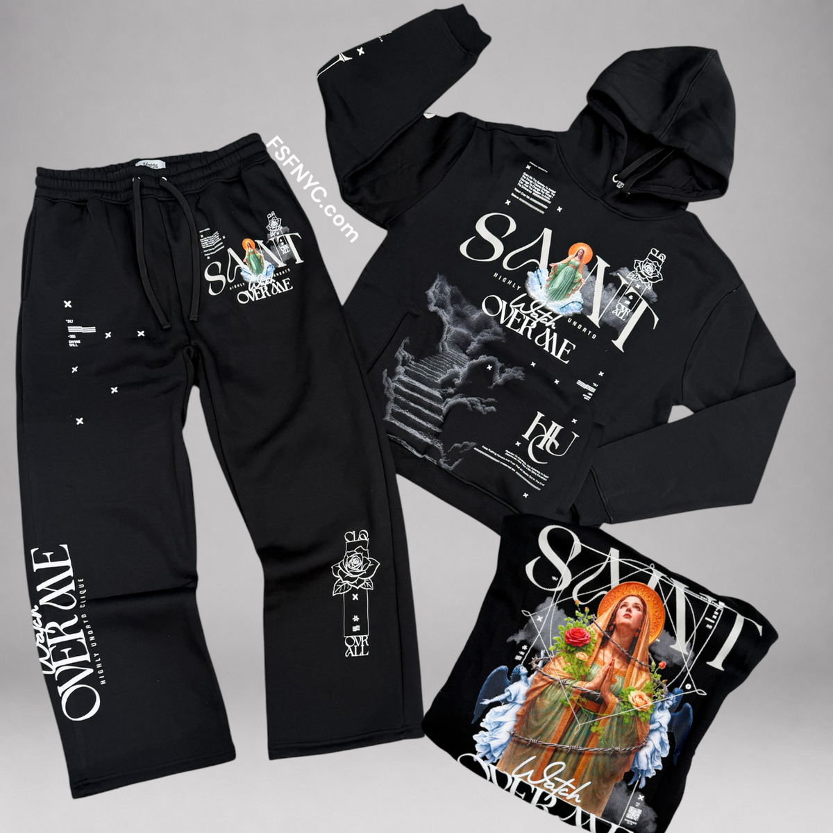 UNDRTD - Saint Sweatsuit - Black 6600 6200
