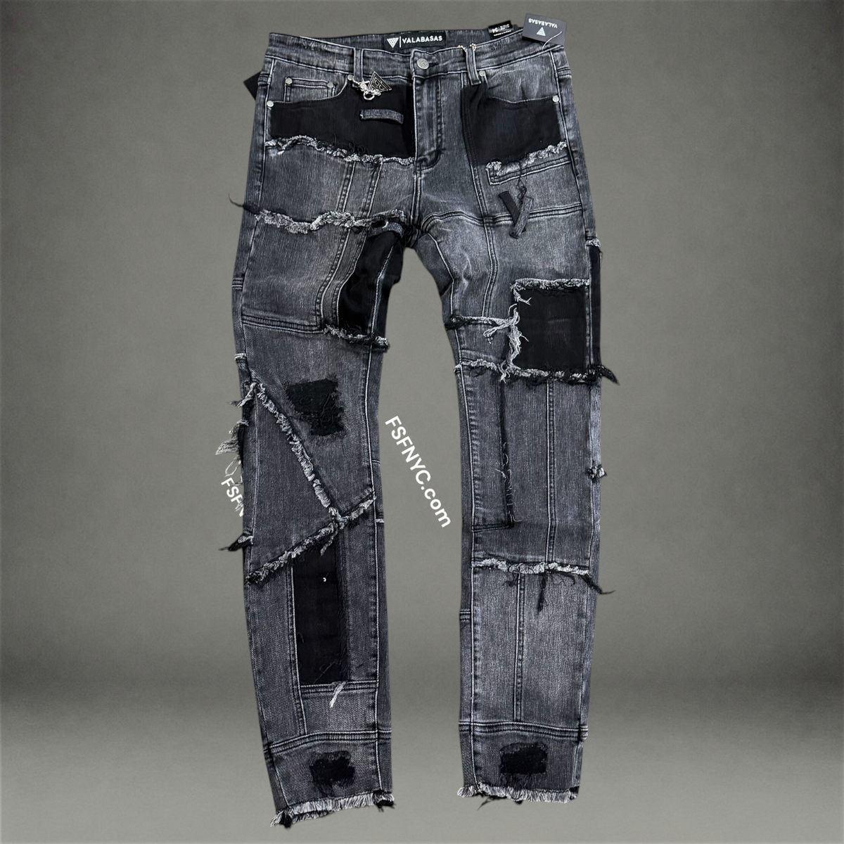Valabasas - Verion Skinny Denim - Grey Black - 1018