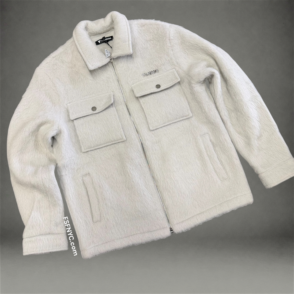 Valabasas - Offset Mohair Jacket - Bone G. - 1057