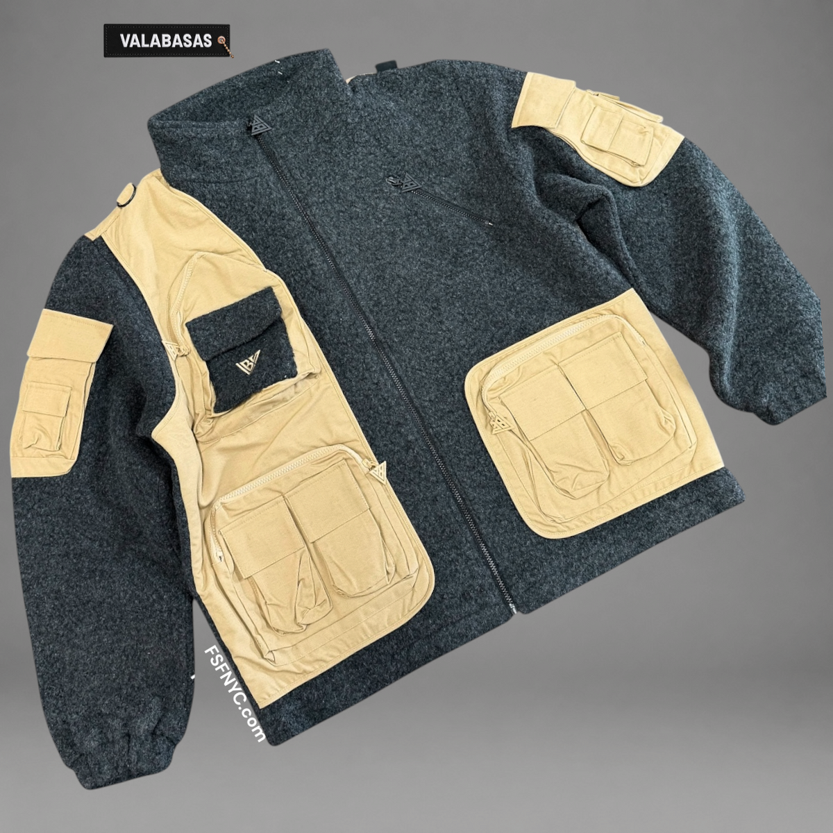 Valabasas - Hike Sherpa Jacket - Dark Grey - 1028