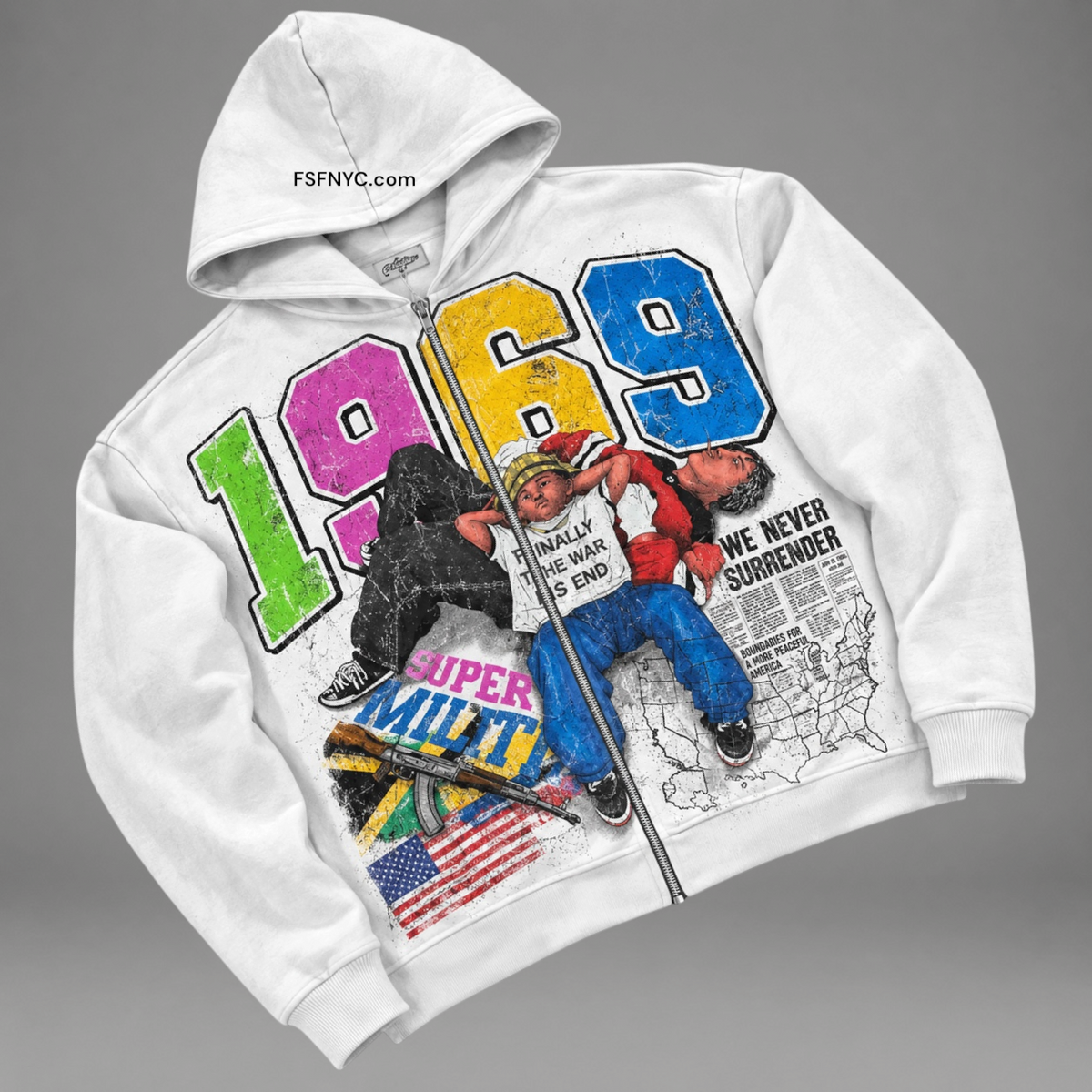 Prestige- War Ended Hoodie - White