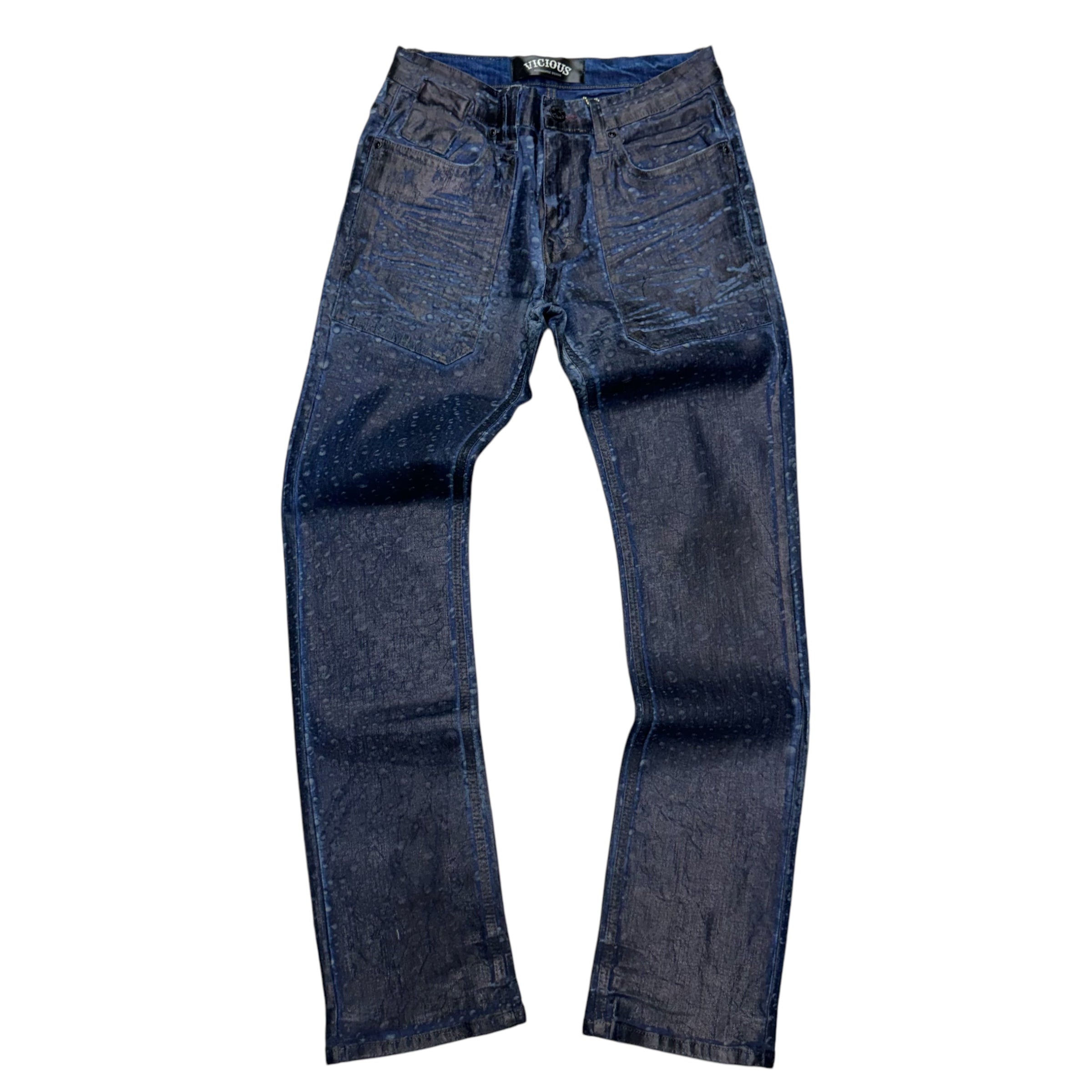 Vicious Slim Fit Waxed Oil Denim Indigo Dark VC850