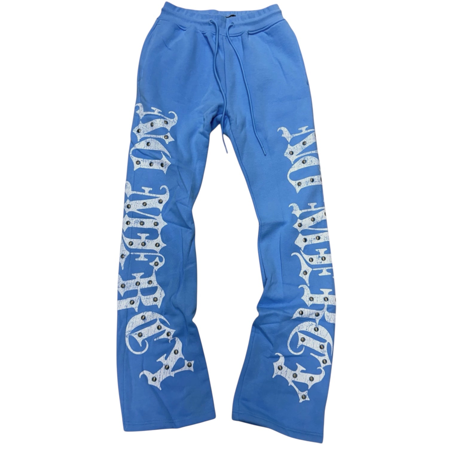 Roku - Stacked No Mercy Sweat Pants - Uni Blue - 1772