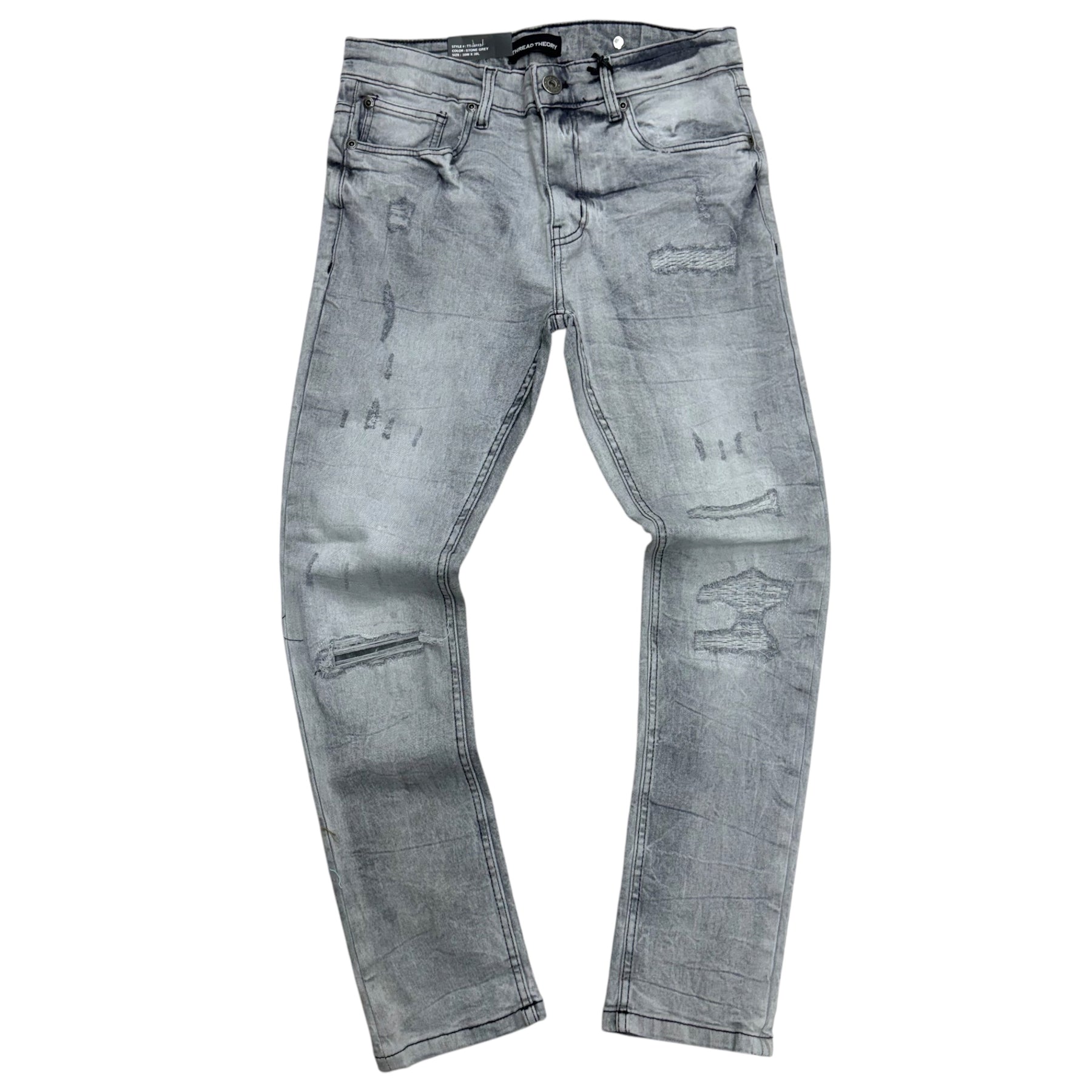 SYN Fear No Evil T-Shirt Grey Wash 020