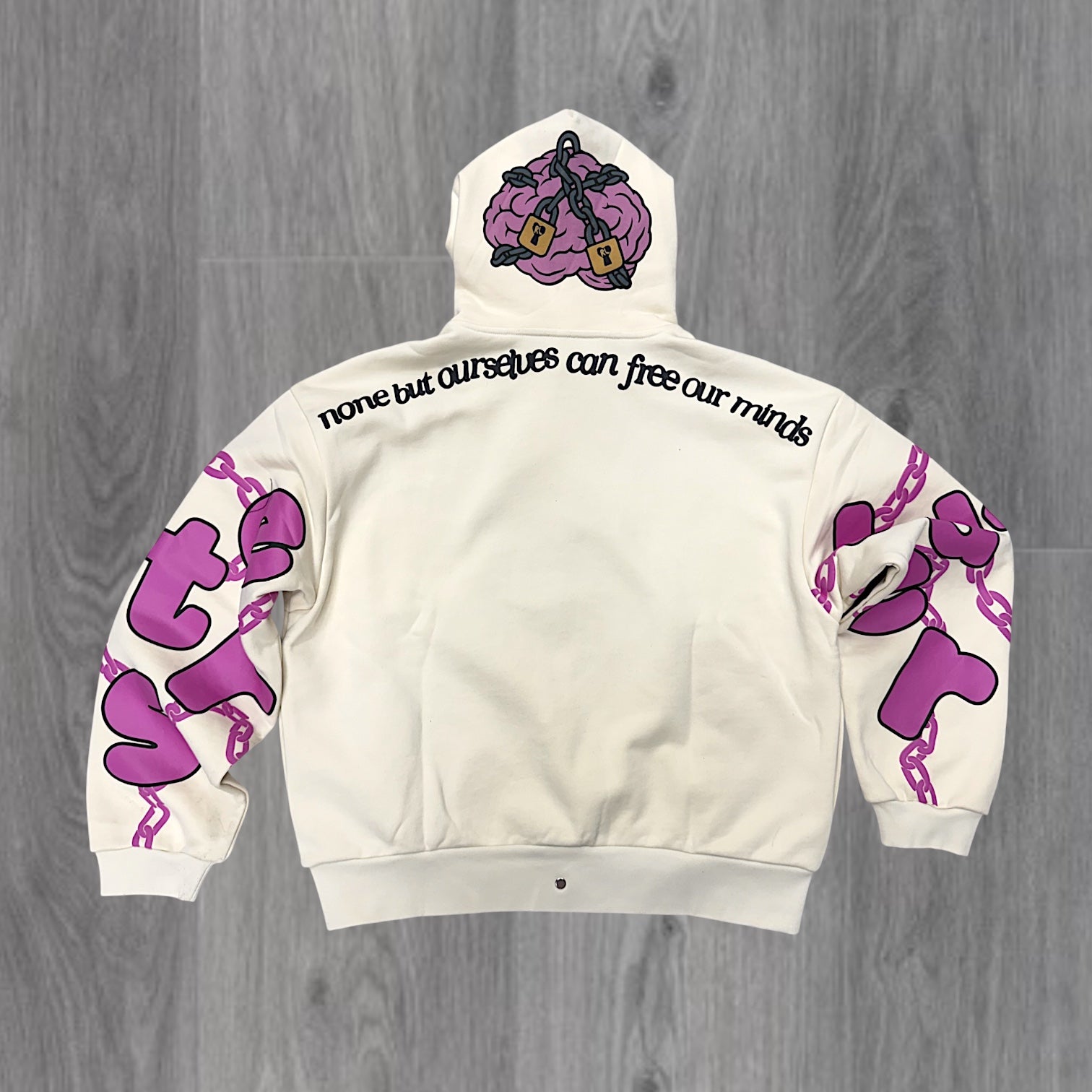 RL - Flare OverSized Sweatsuit - cream / Pink