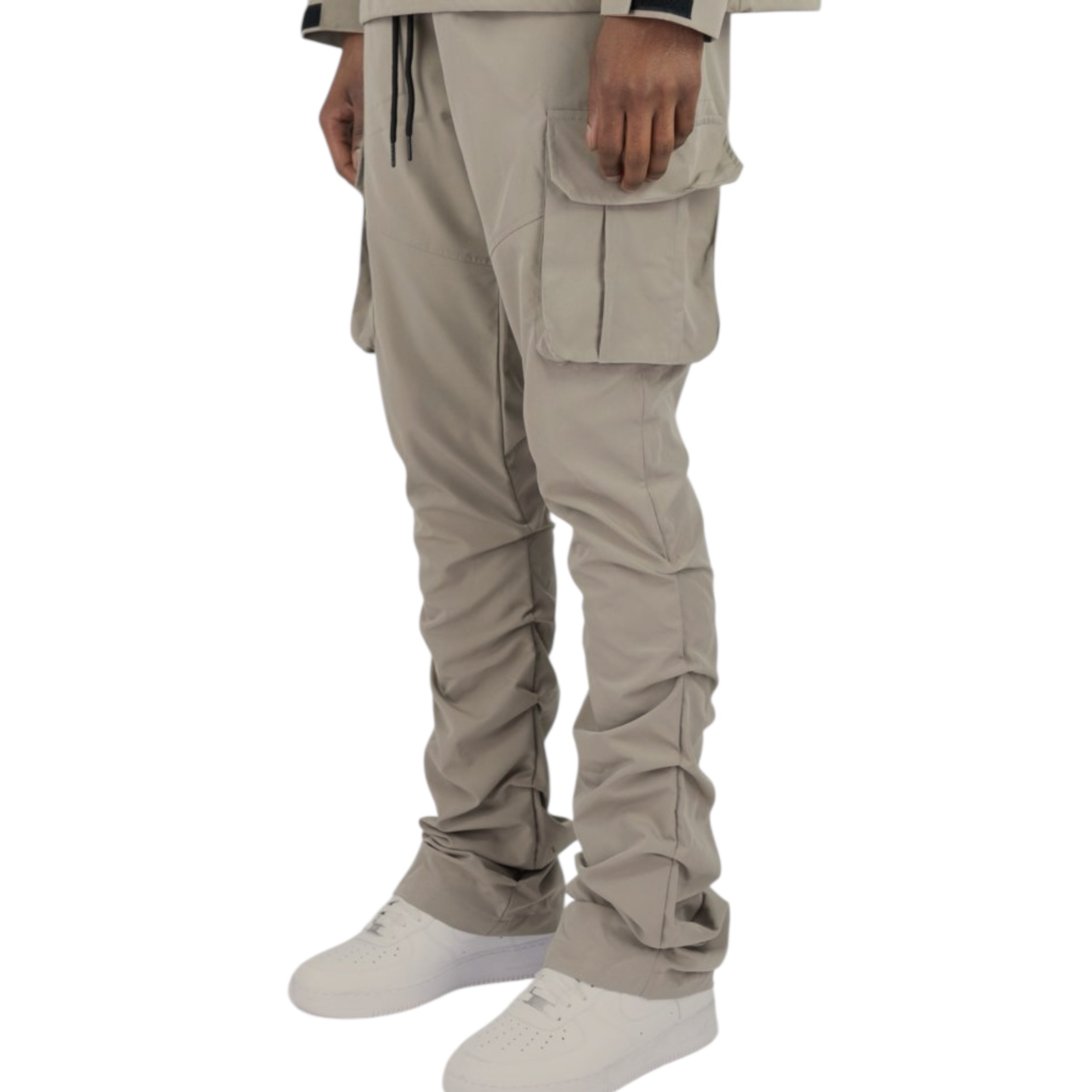 Rebel - STACKED NYLON PANT - CARGO PANTS (TAUPE) 422 522
