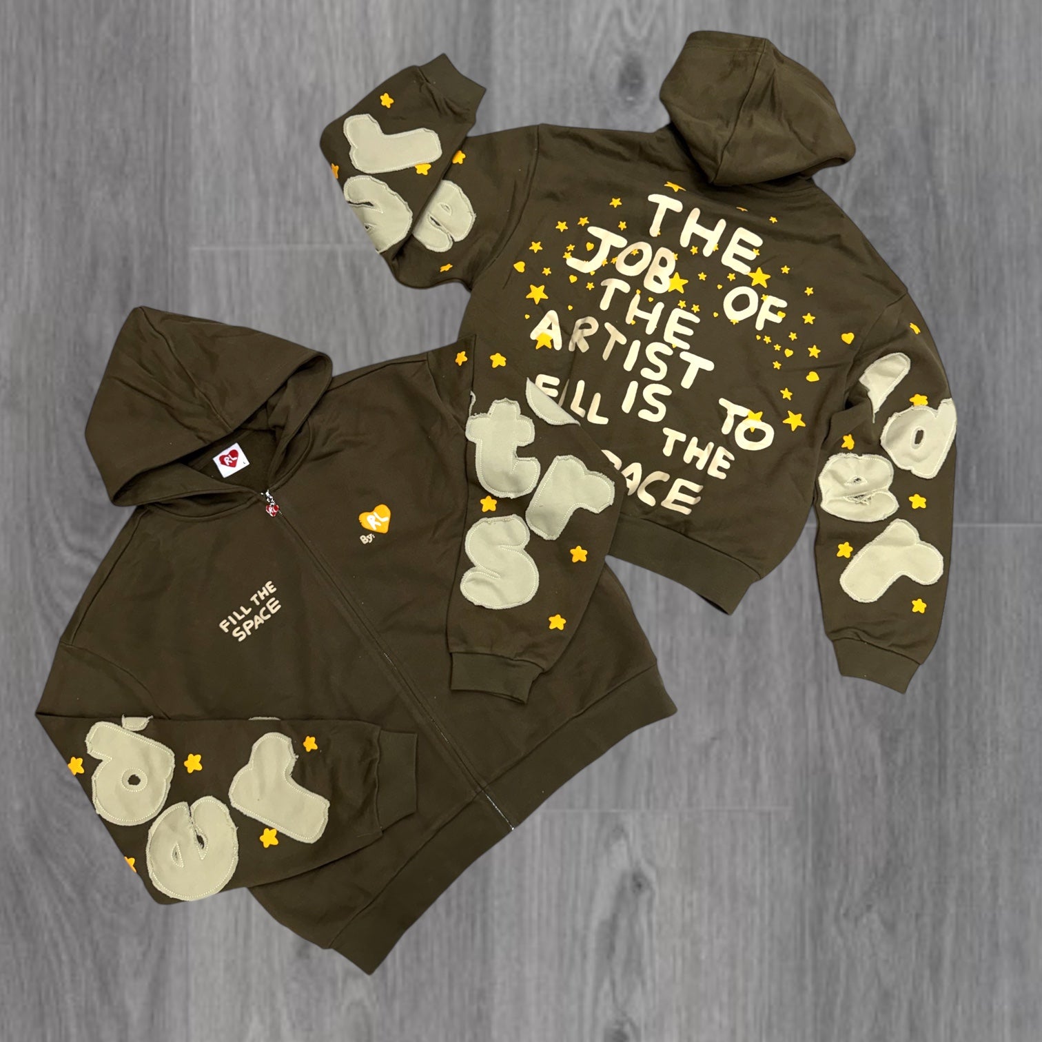 RL - OverSized Space Hoodies - Brown