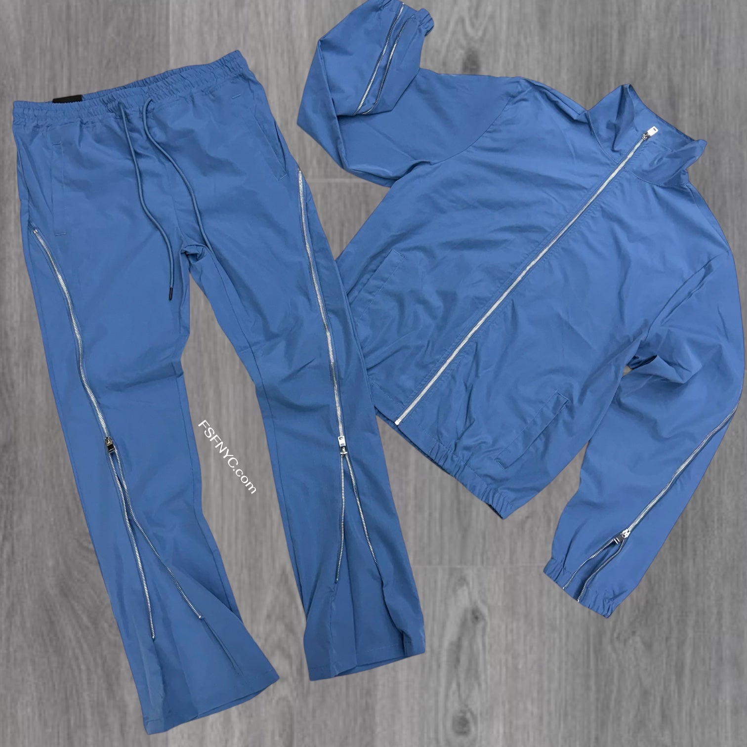 Rebel - SET - Stacked Nylon Zip Set - Ash Blue 501 401