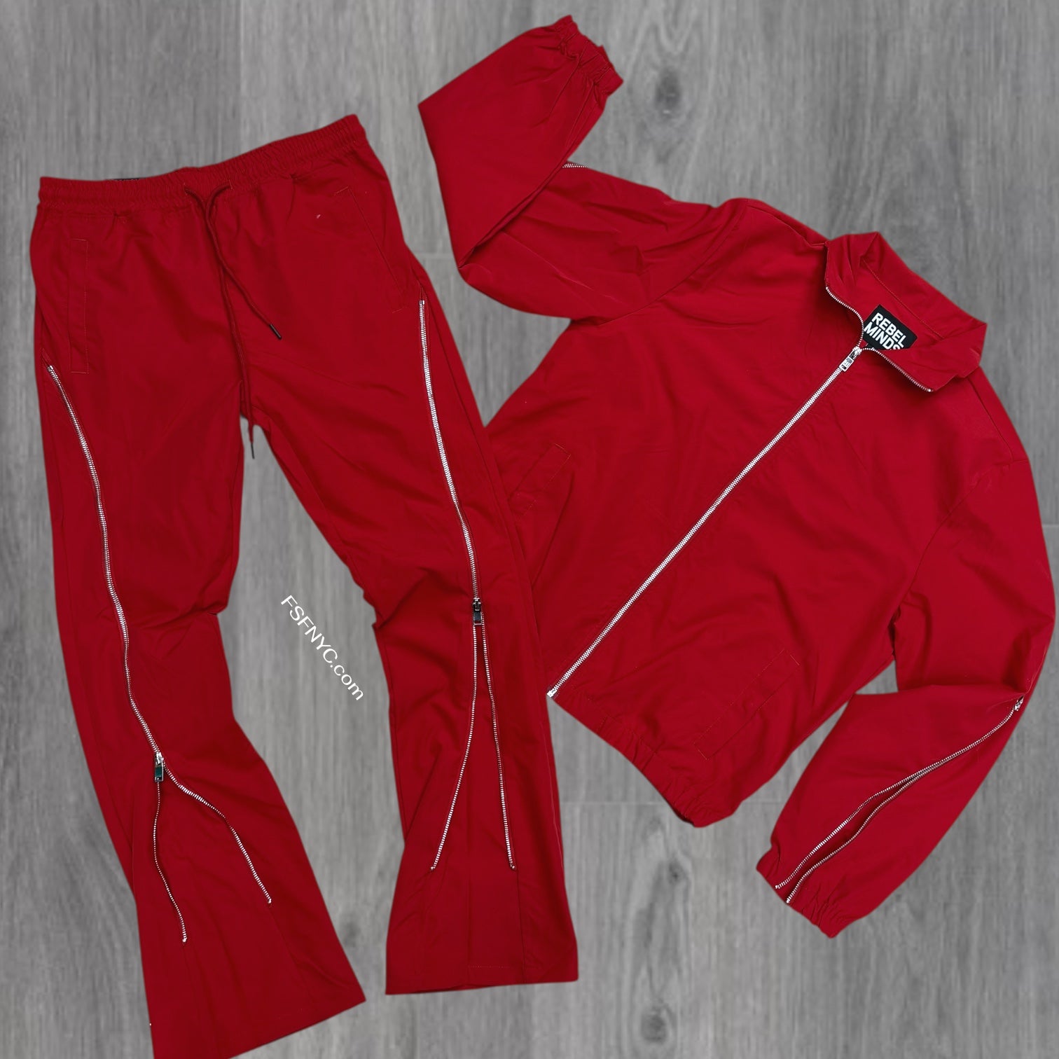 Rebel - SET - Stacked Nylon Zip Set - Red 501 401