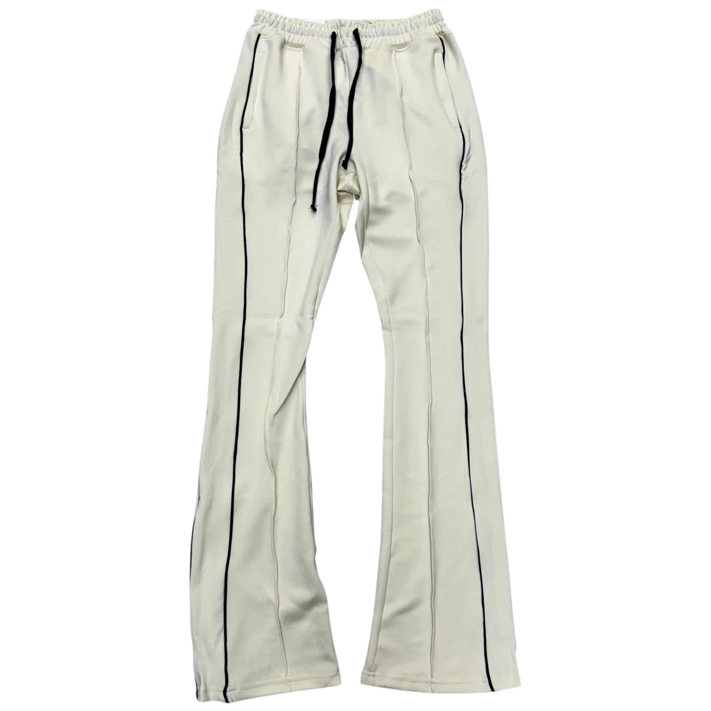 Rebel Stacked Flare Track pants Cream 470