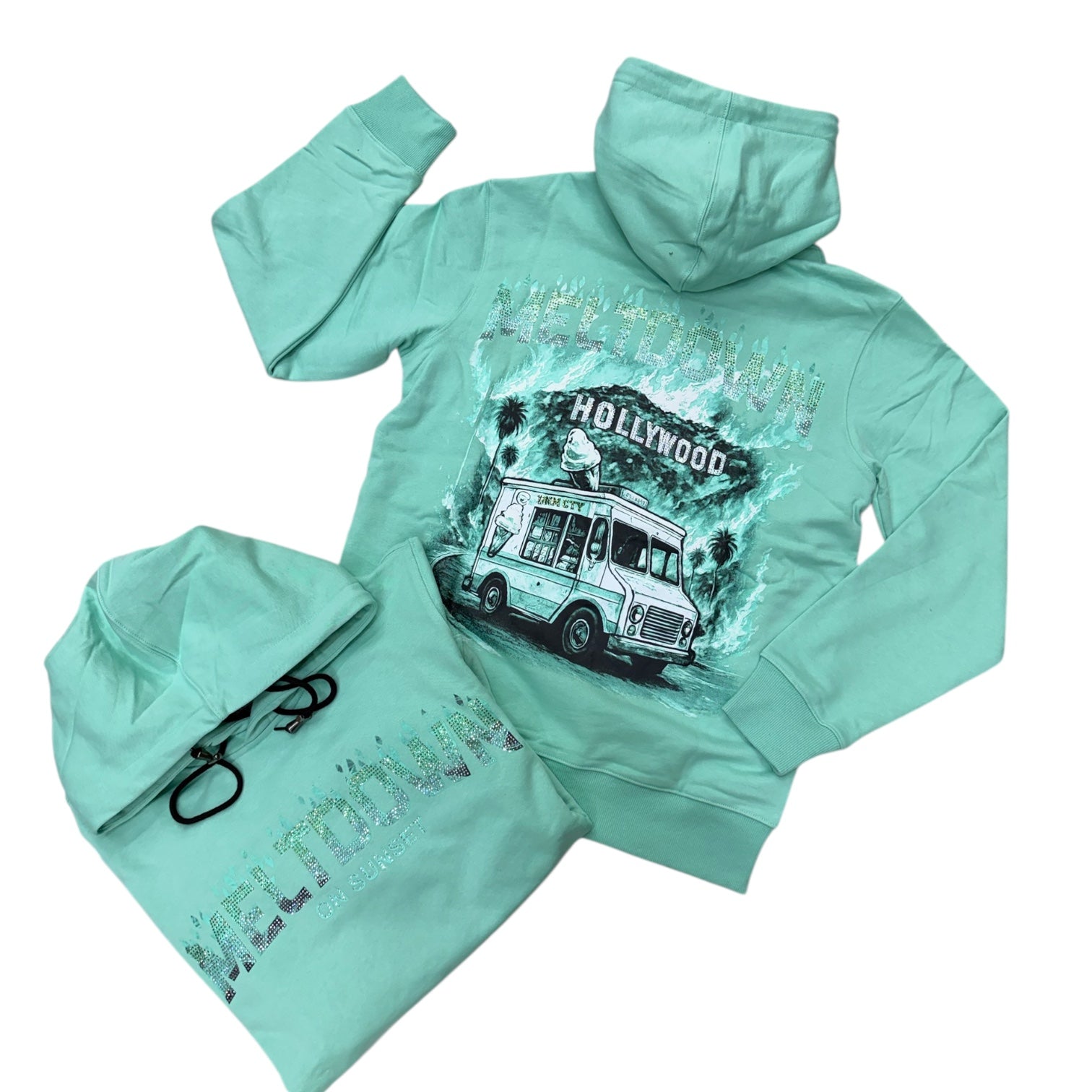 DMC - Meltdown Pullover Hoodie - Teal - 2505