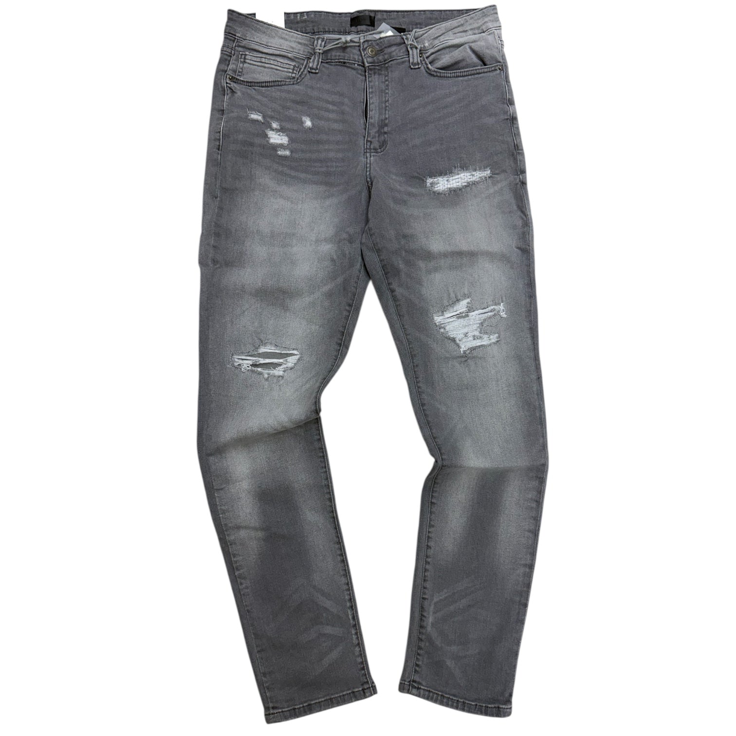 RSN - Rips Skinny Fit Denim - Grey - 2537