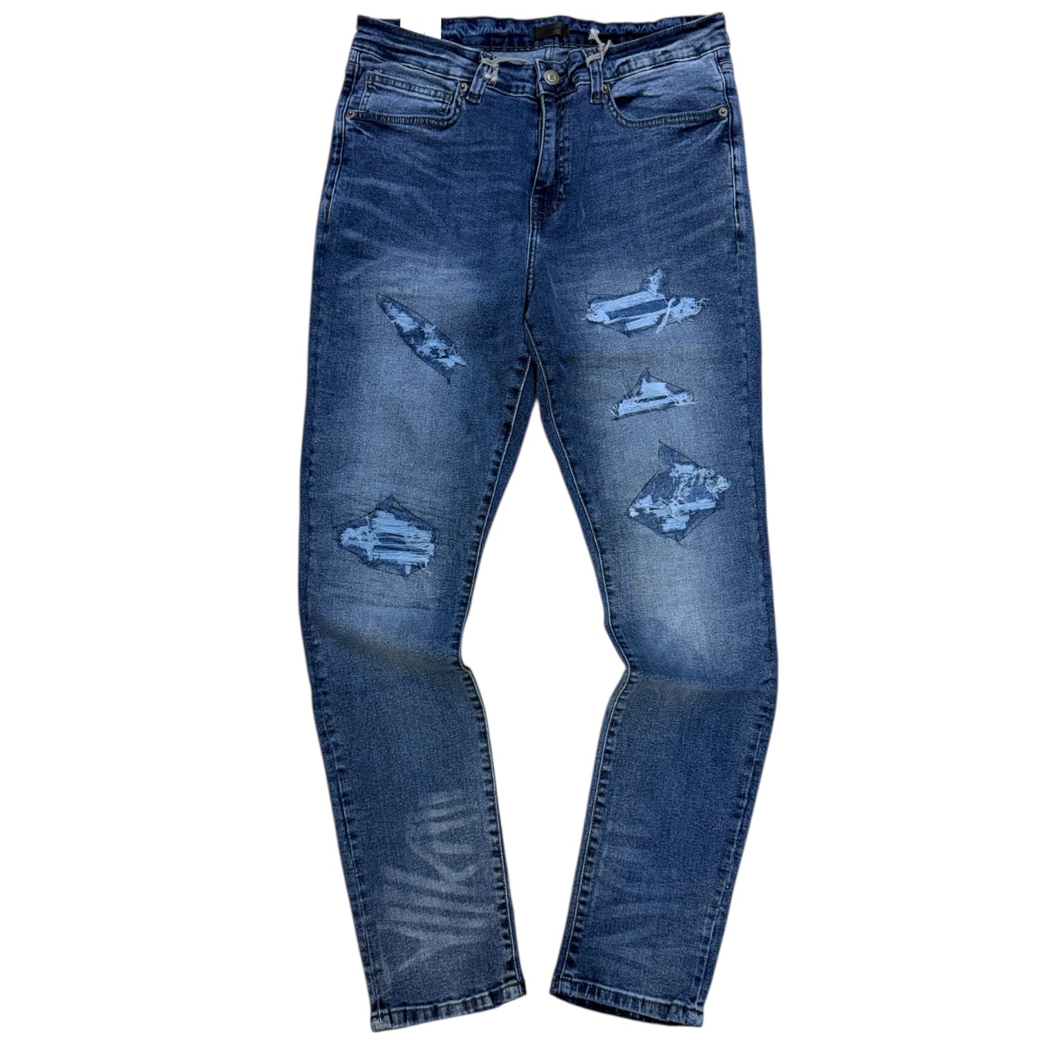 RSN - Rips Skinny Fit Denim - MD Indigo - 2530