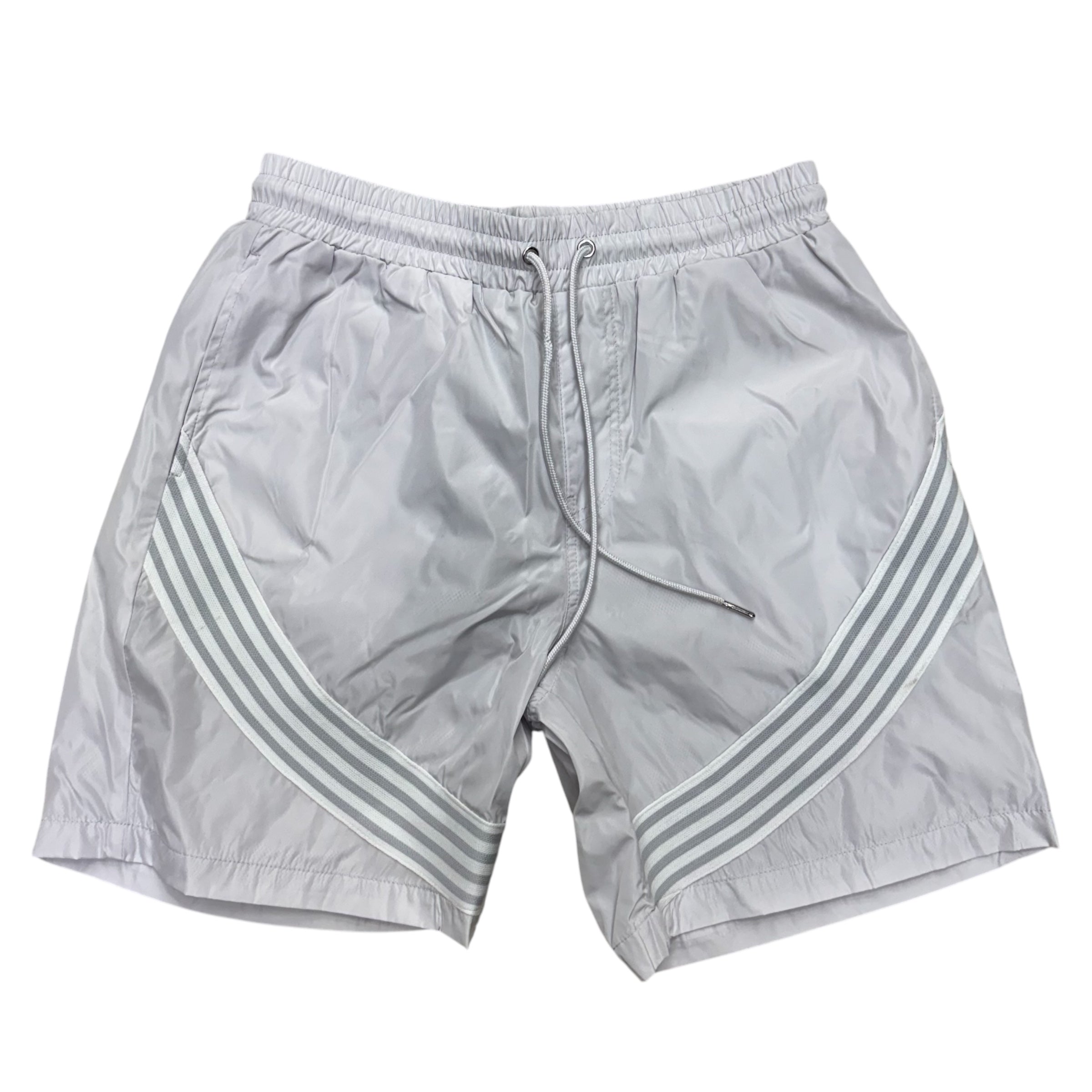 KD Striped Nylon Shorts Light Grey/White 2111