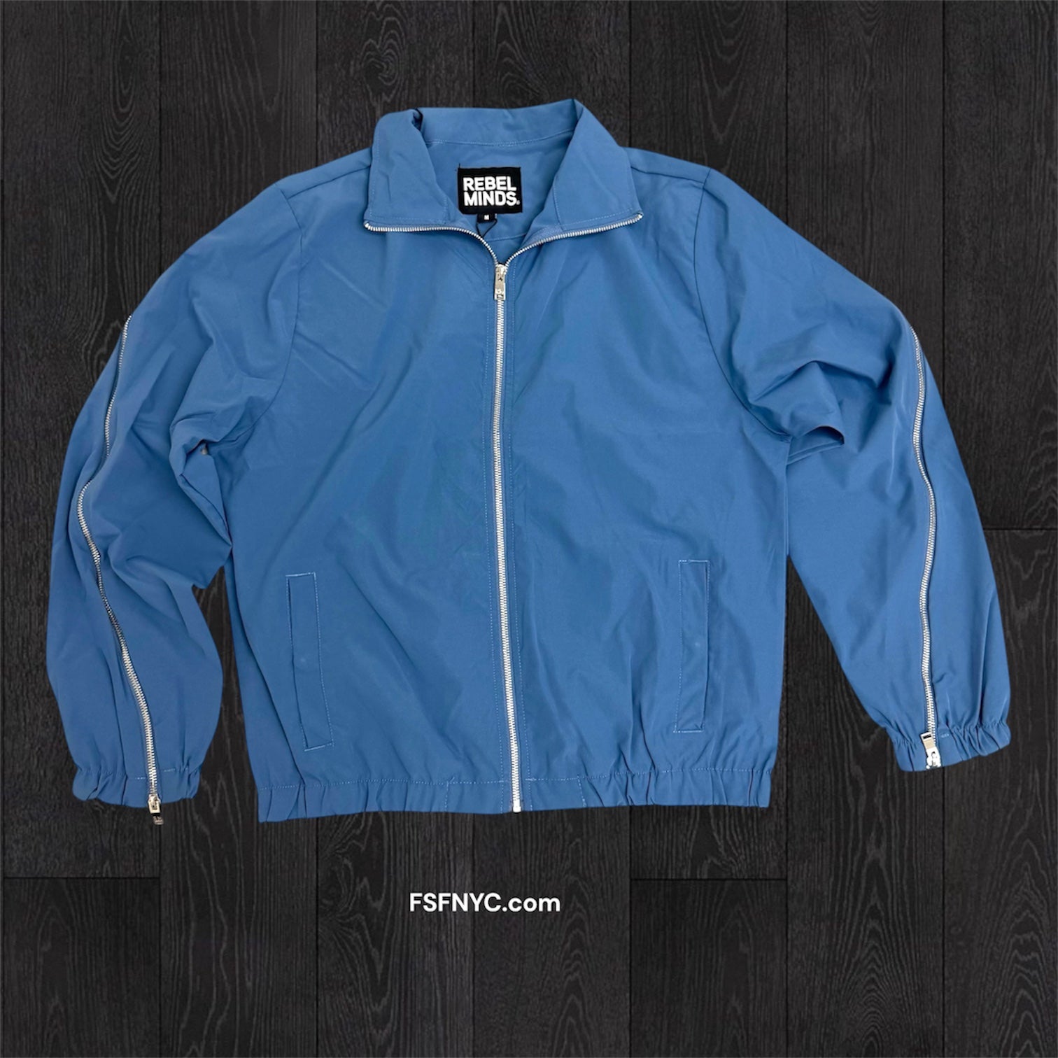 Rebel - Windbreaker Zipper Jacket - Ash Blue - 501