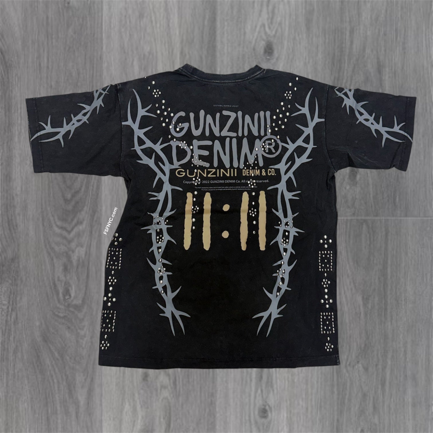 Gunzini - Stacked Pants-T-shirt Set - Black 731 732