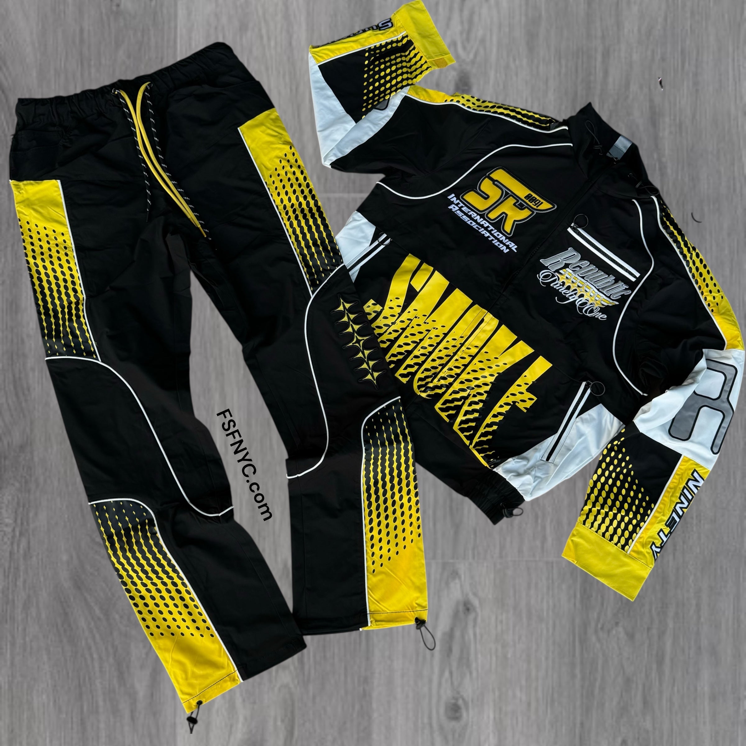 Rise - The Summit Windbreaker Set - Yellow/Black - 25689