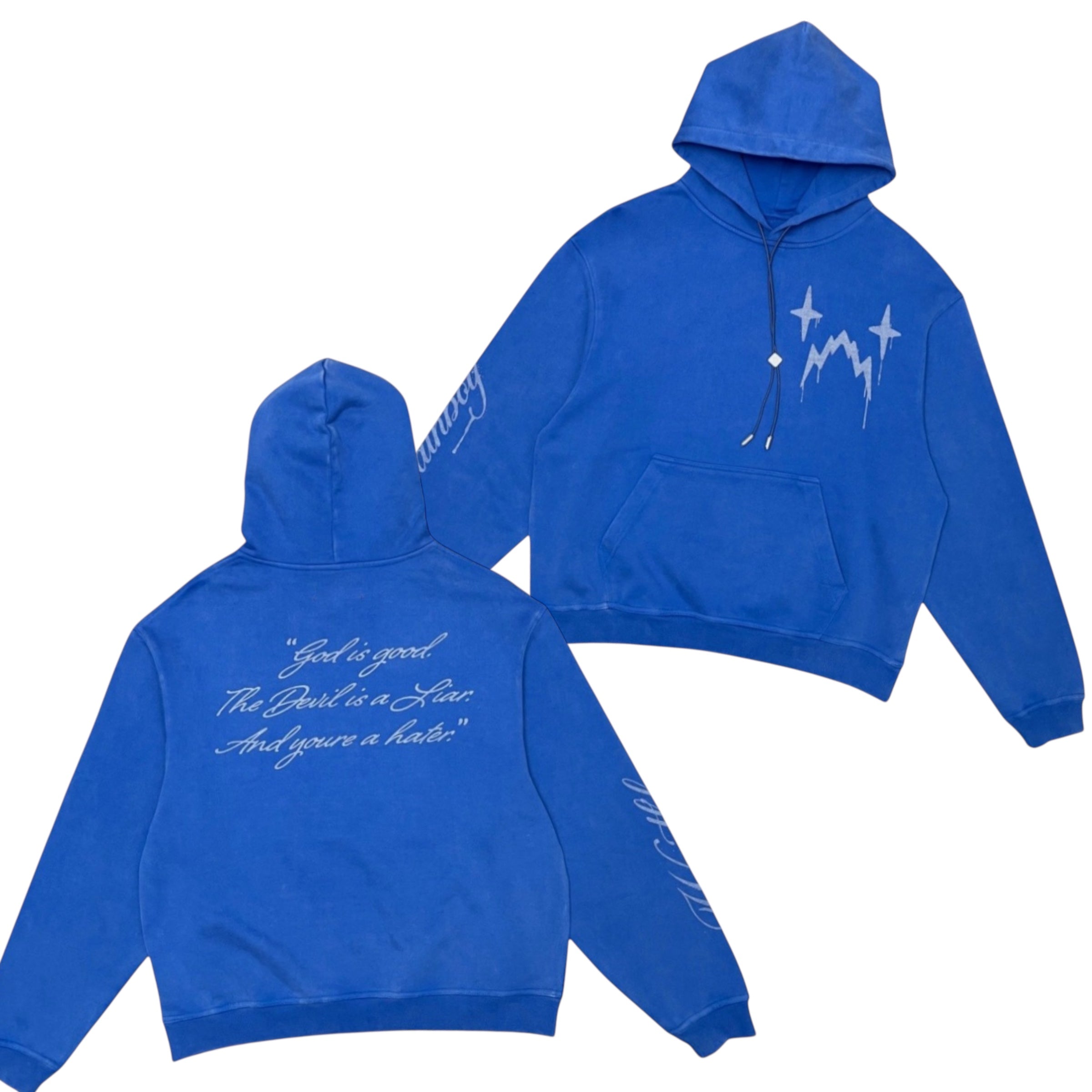 WRATHBOY - Hater Ghost Pullover Hoodie - Blue - 031