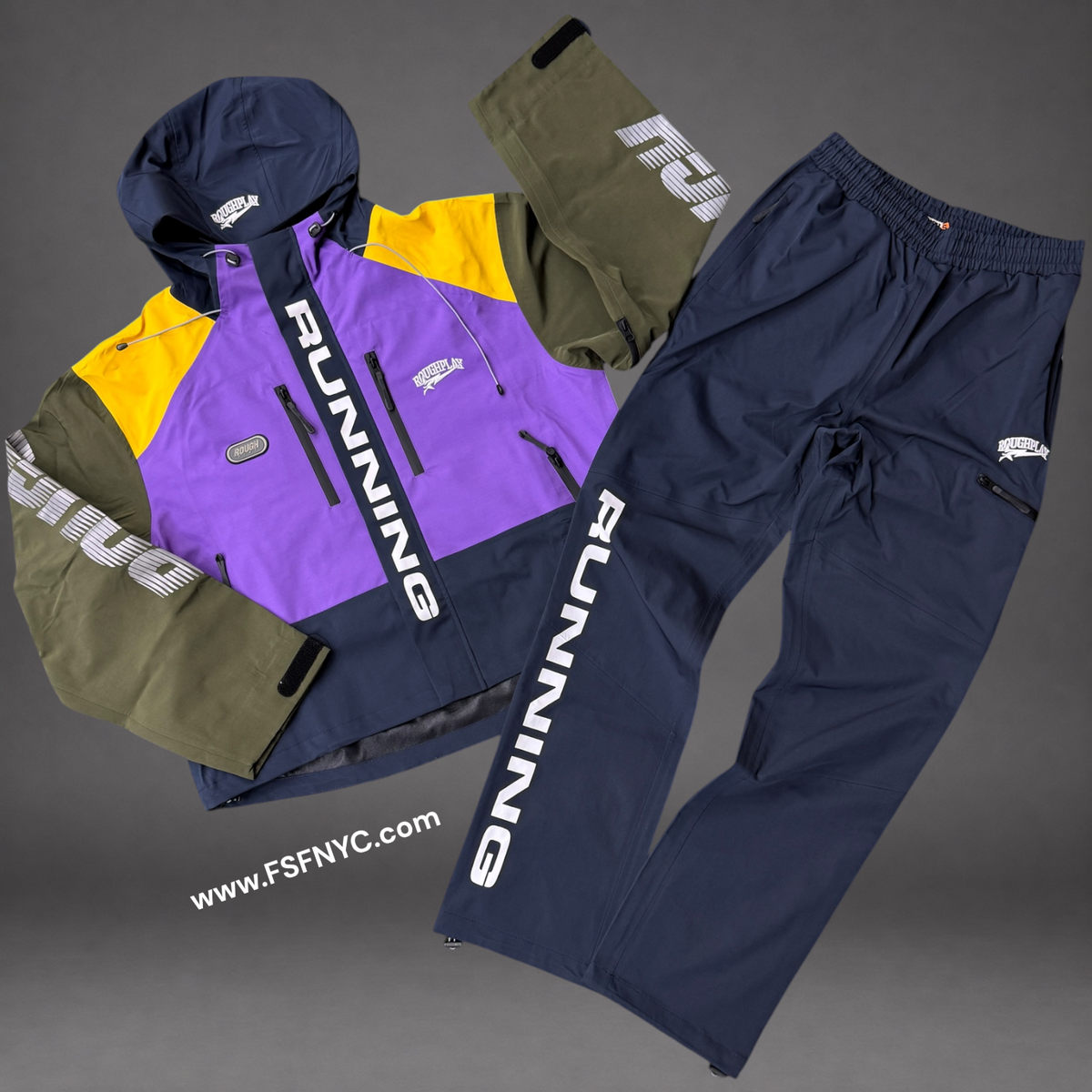 Rough Play - Water Resistance TrackSuit - Purple