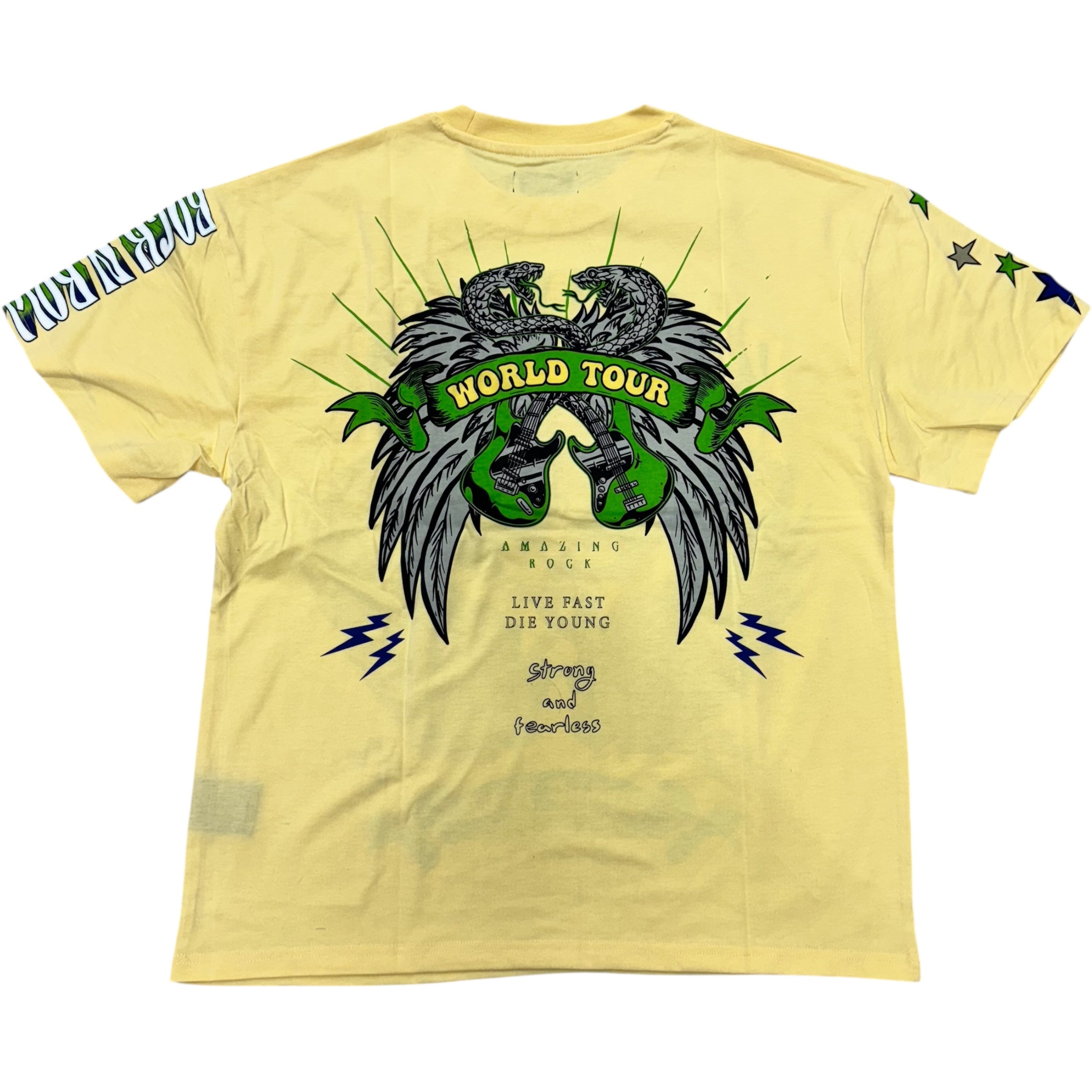 Genuine Amazing Rock And Roll T-Shirt Light Yellow 6201