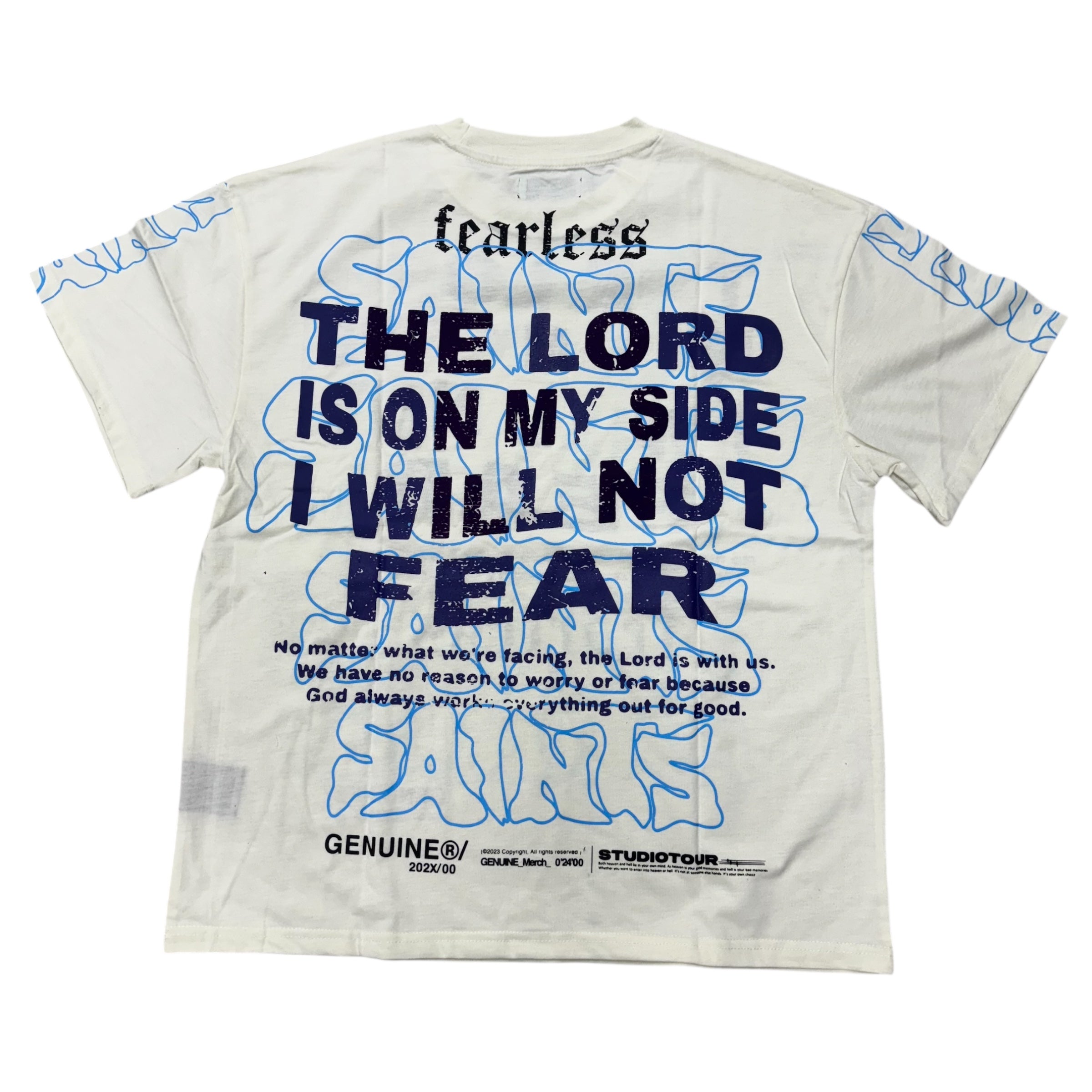 Genuine The Lord Is On My Side T-Shirt Cream 6211