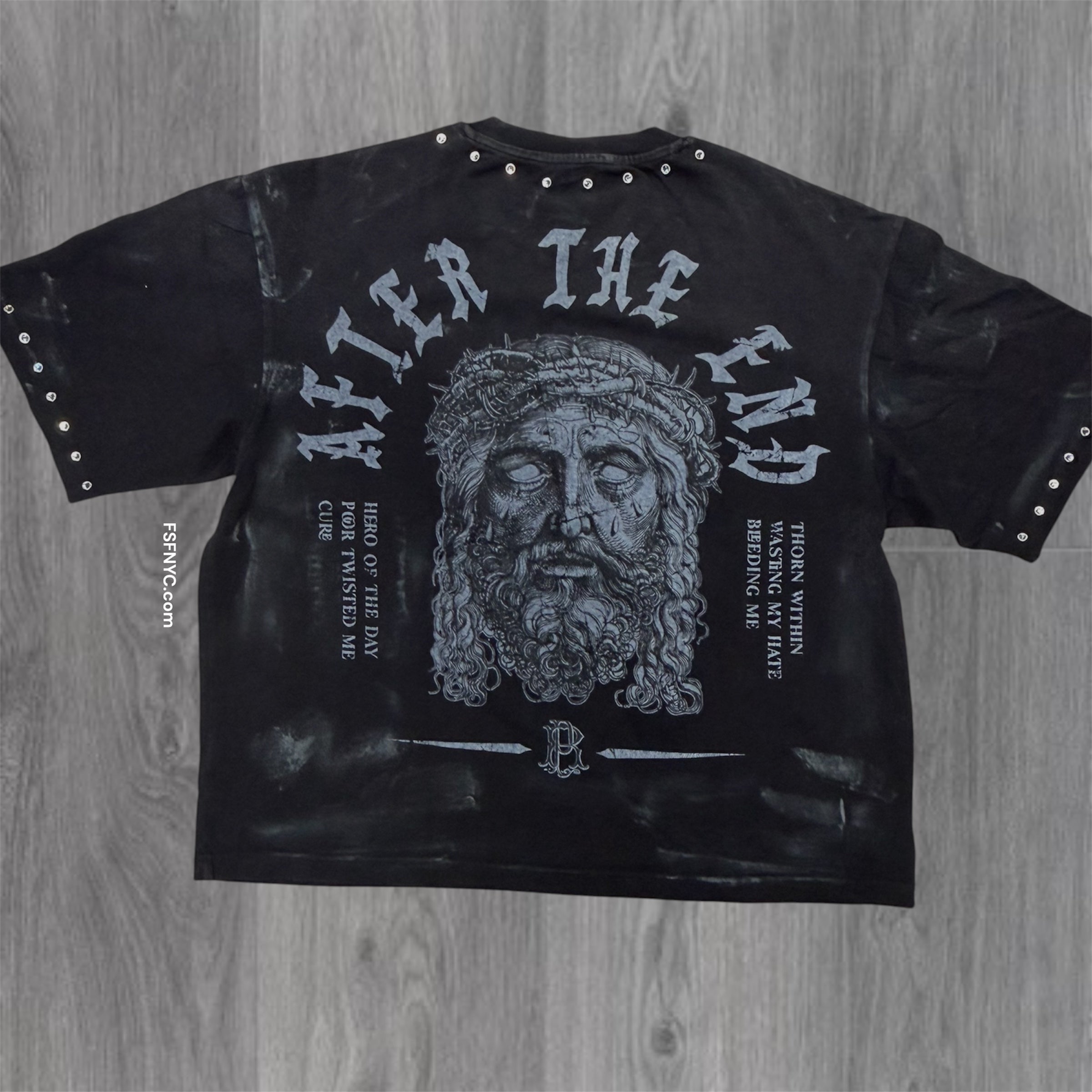 RP - SET - No Faith Flare Sweats&Tee - Black - 6085-