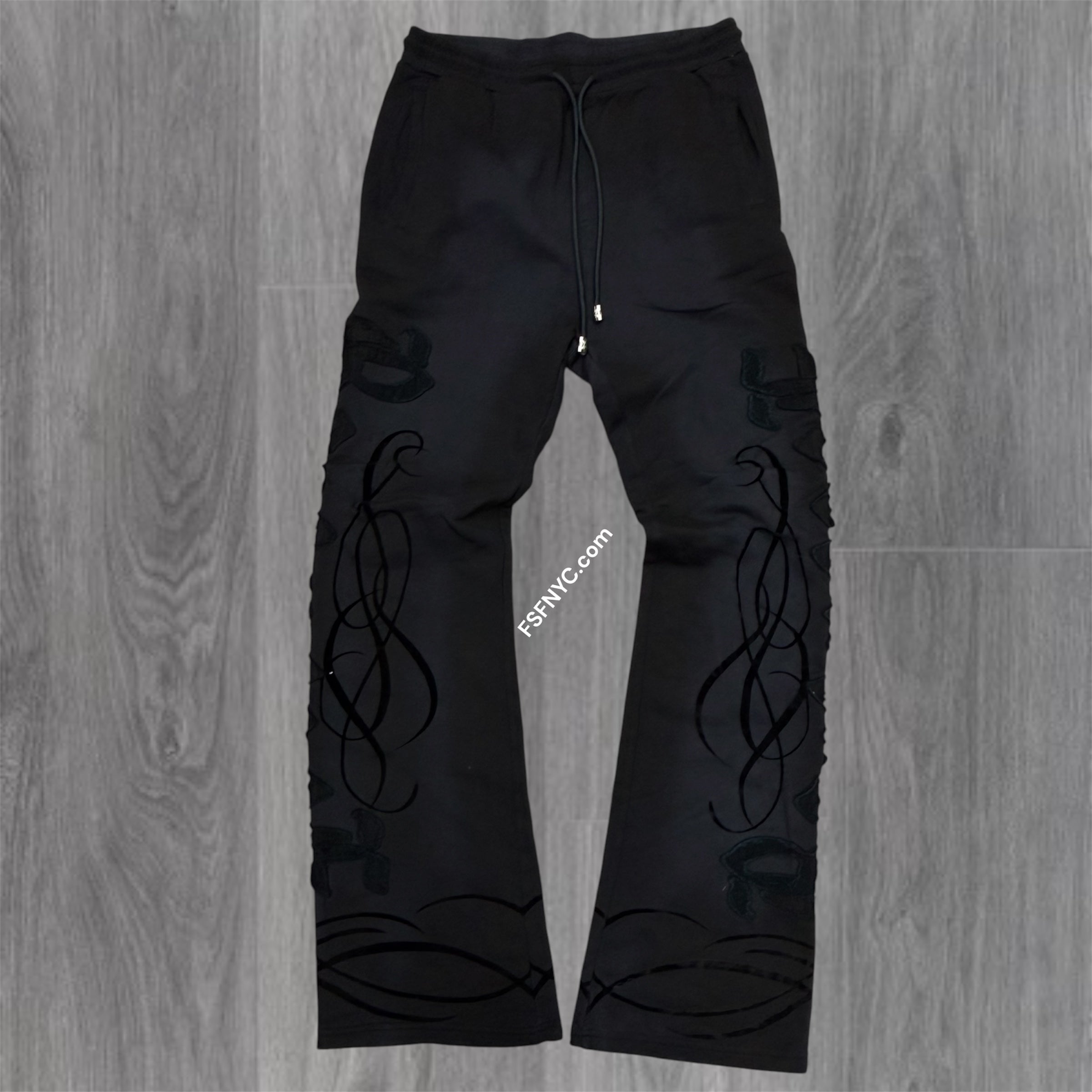RP - Dark Age Stacked Flare sweat Pants - Dk Grey - 6073