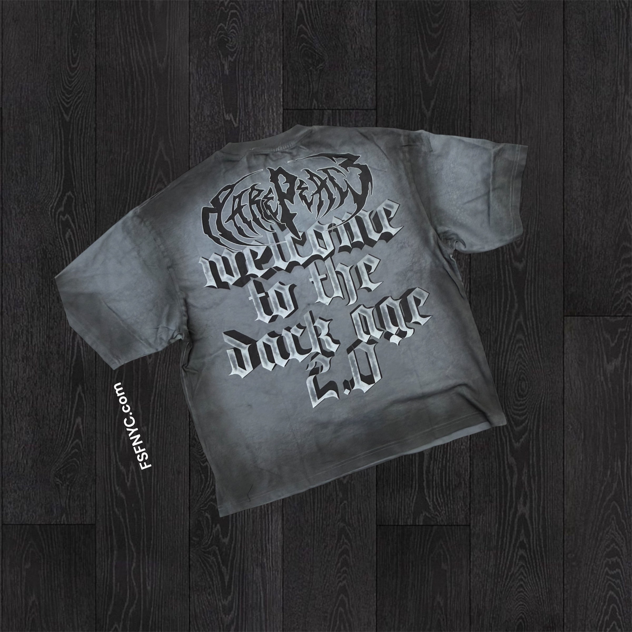 RP - Trust No One Oversize T-shirt - Grey - 6084