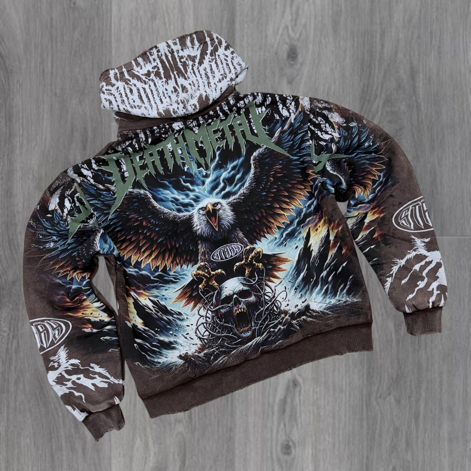 Stray - Rage Crystal Hoodie - Chocolate - 1616