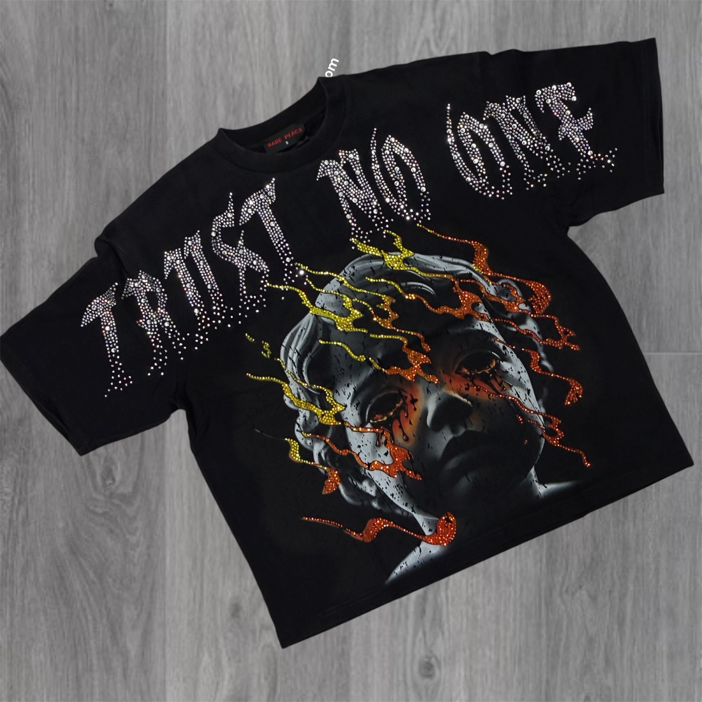 RP - Trust No One Oversize T-shirt - Black - 6084