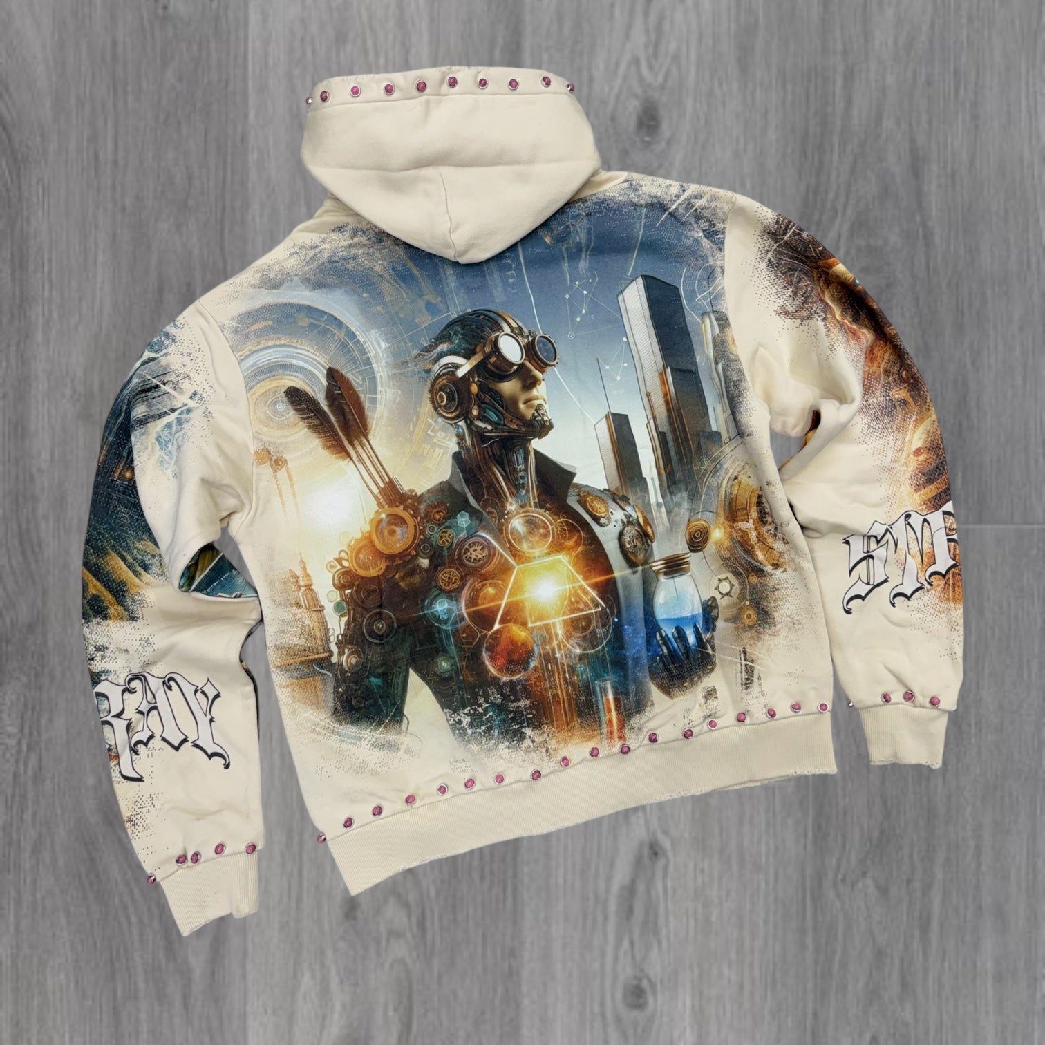 Stray - The Future Crystal Hoodie - Bone - 1623