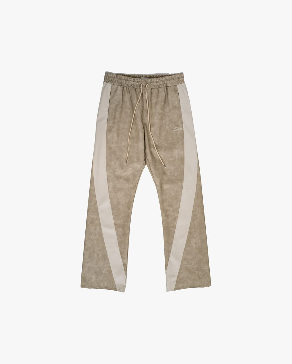 EPTM Stacked PU Twist Pants cement