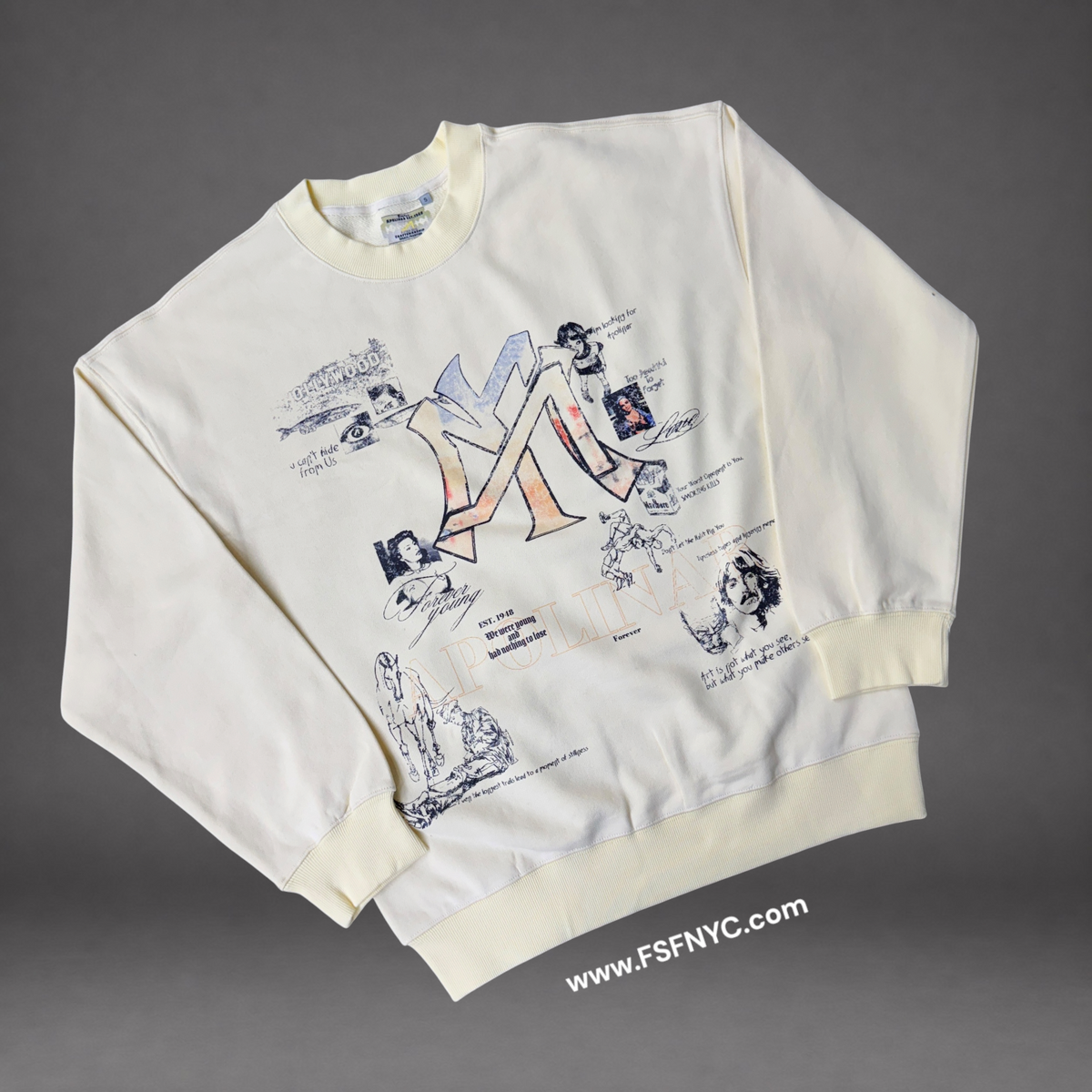 Apolinar - NY Crewneck Sweater - Cream